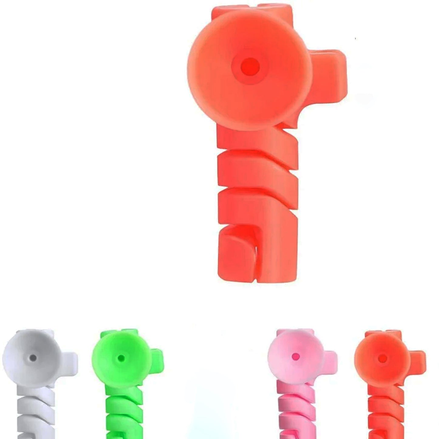 Cable Cord Protector Saver With Suction End (Suction Winder  4 Pcs Set) - Happy Price - Image 5