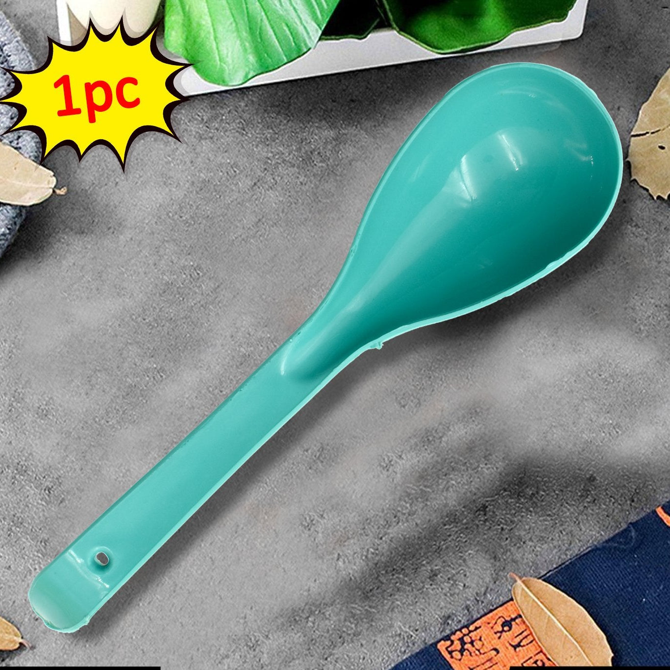 Durable Plastic Serving Spoon for Kitchen & Dining - 25cm - Happy Price - Image 1