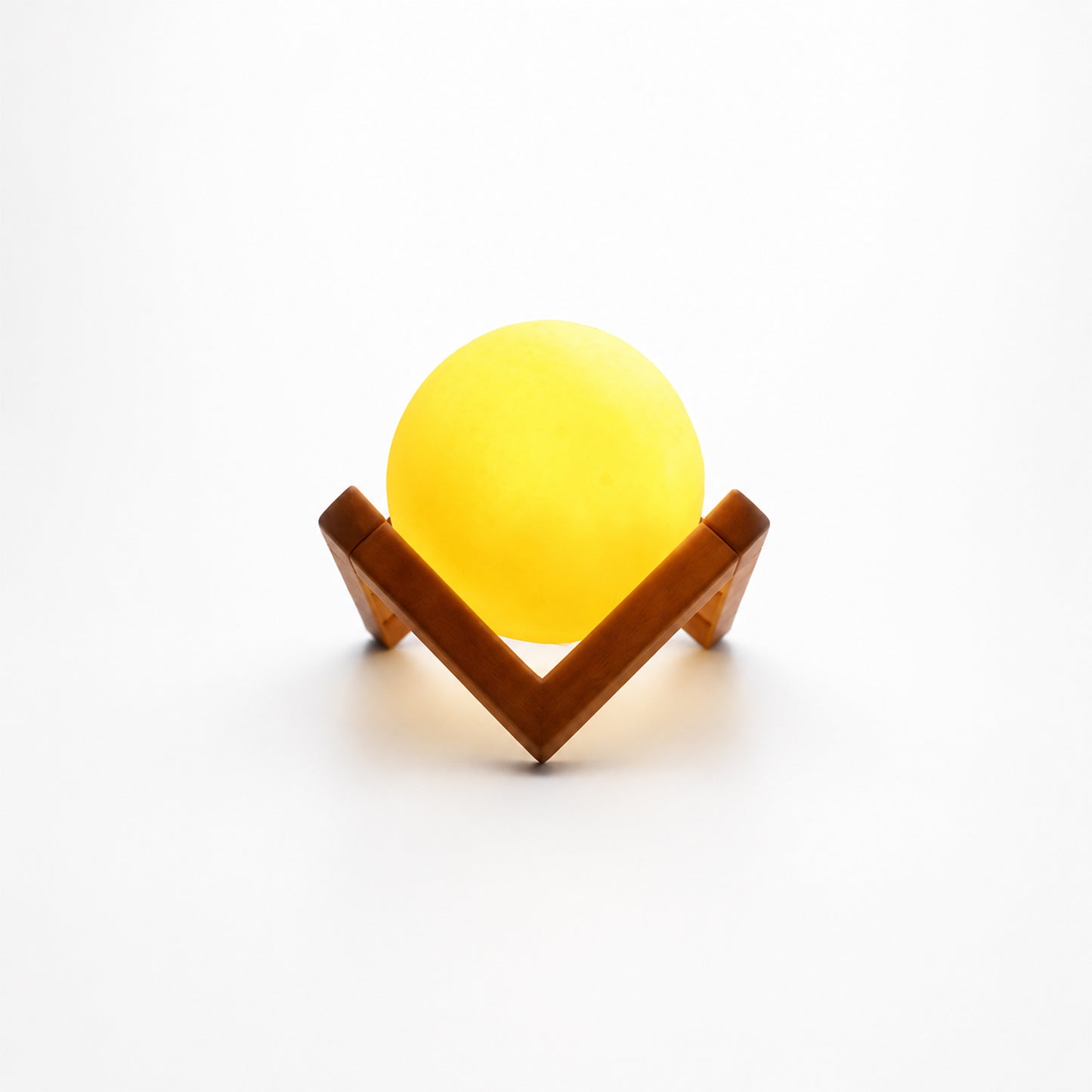 LED Moon Ball Night Light with Wooden Base (1 Pc) - Happy Price - Image 4