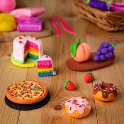 Non-toxic Creative 50 Dough Clay Mould 5 Different Colors (Pack Of 6 Pcs) - Happy Price - Image 5