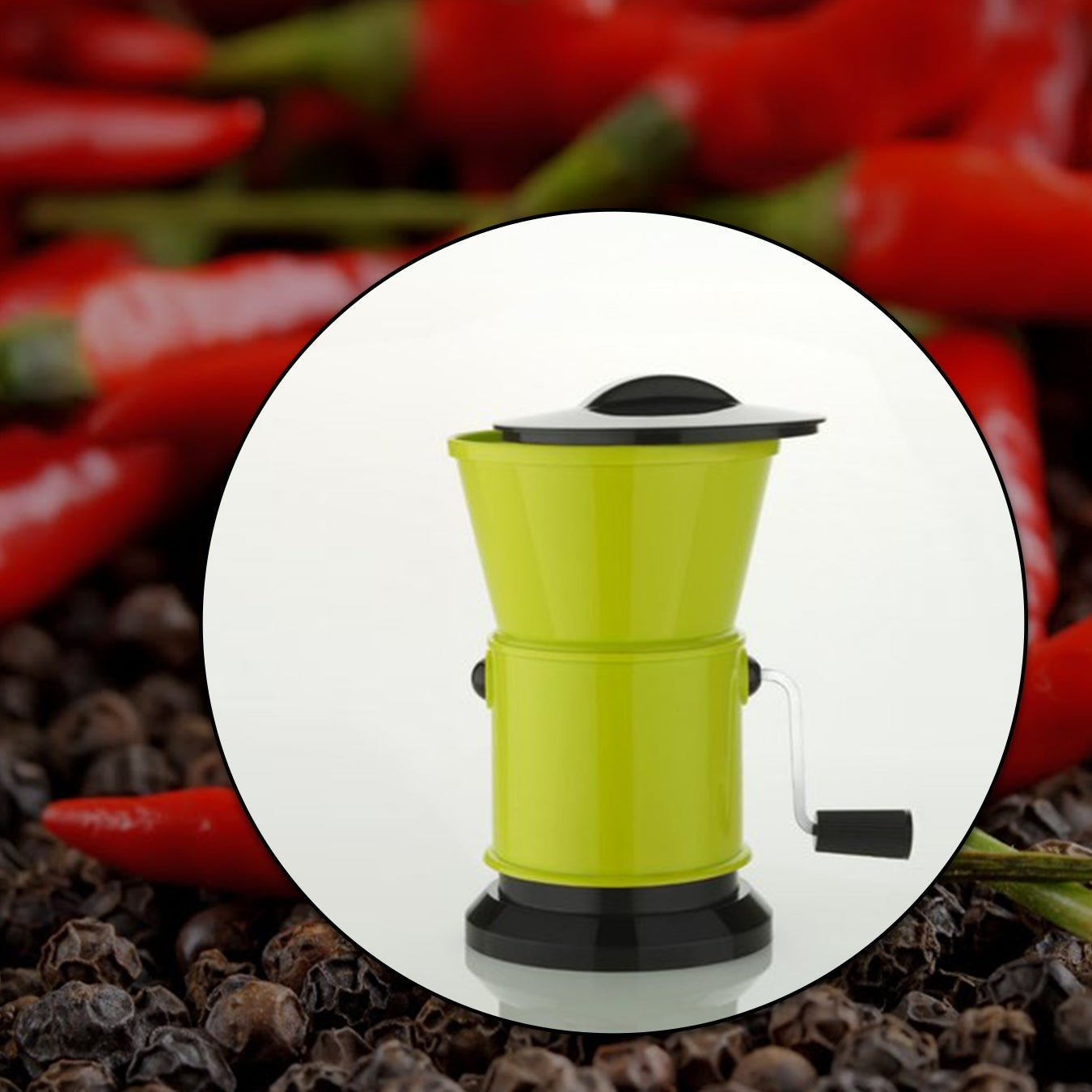Round Chilly Cutter And Grinder Tool With Effective Sharp Chopping And Cutting Blade System. - Happy Price - Image 1