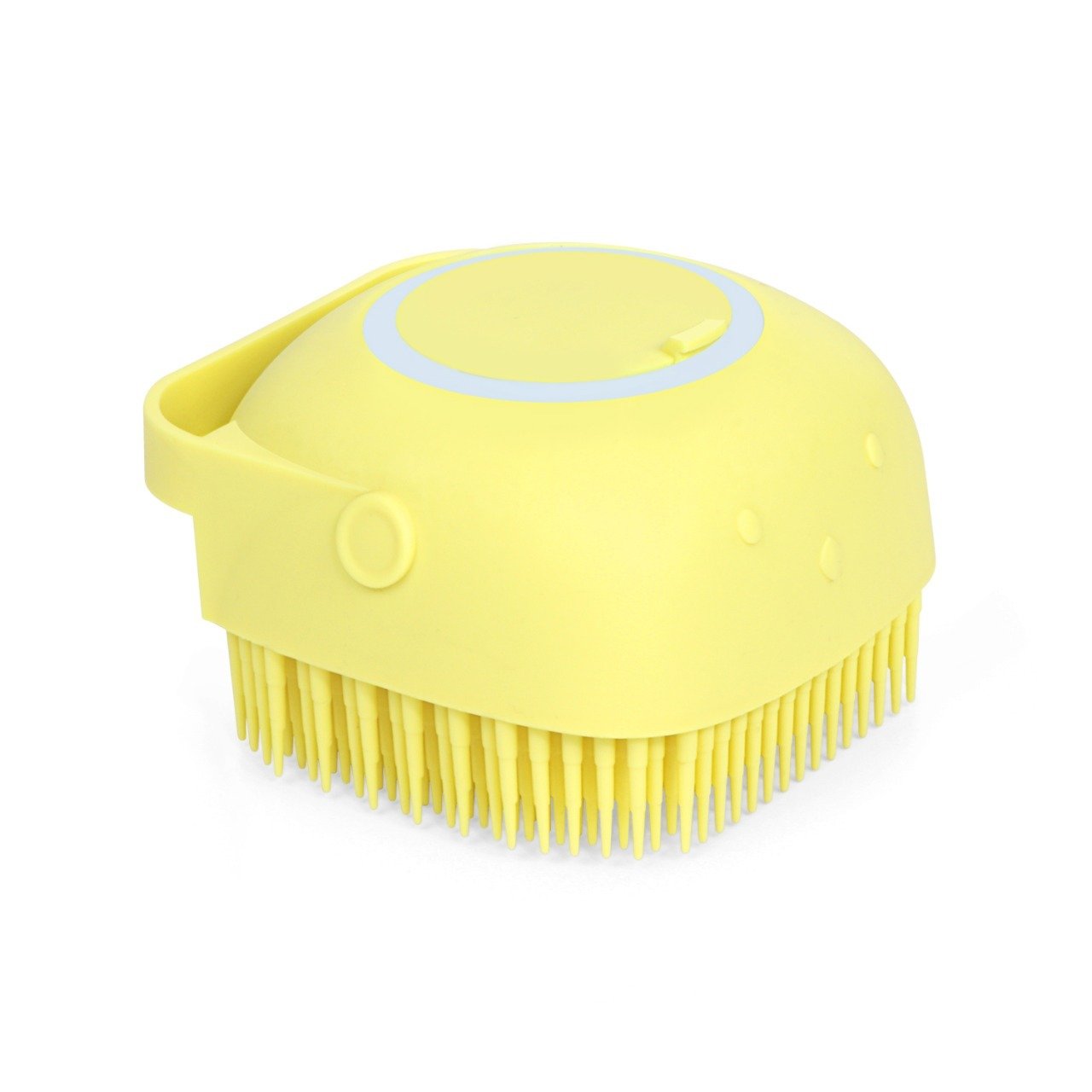 Silicone Massage Bath Body Brush Soft Bristle With Shampoo Dispenser - Happy Price - Image 1