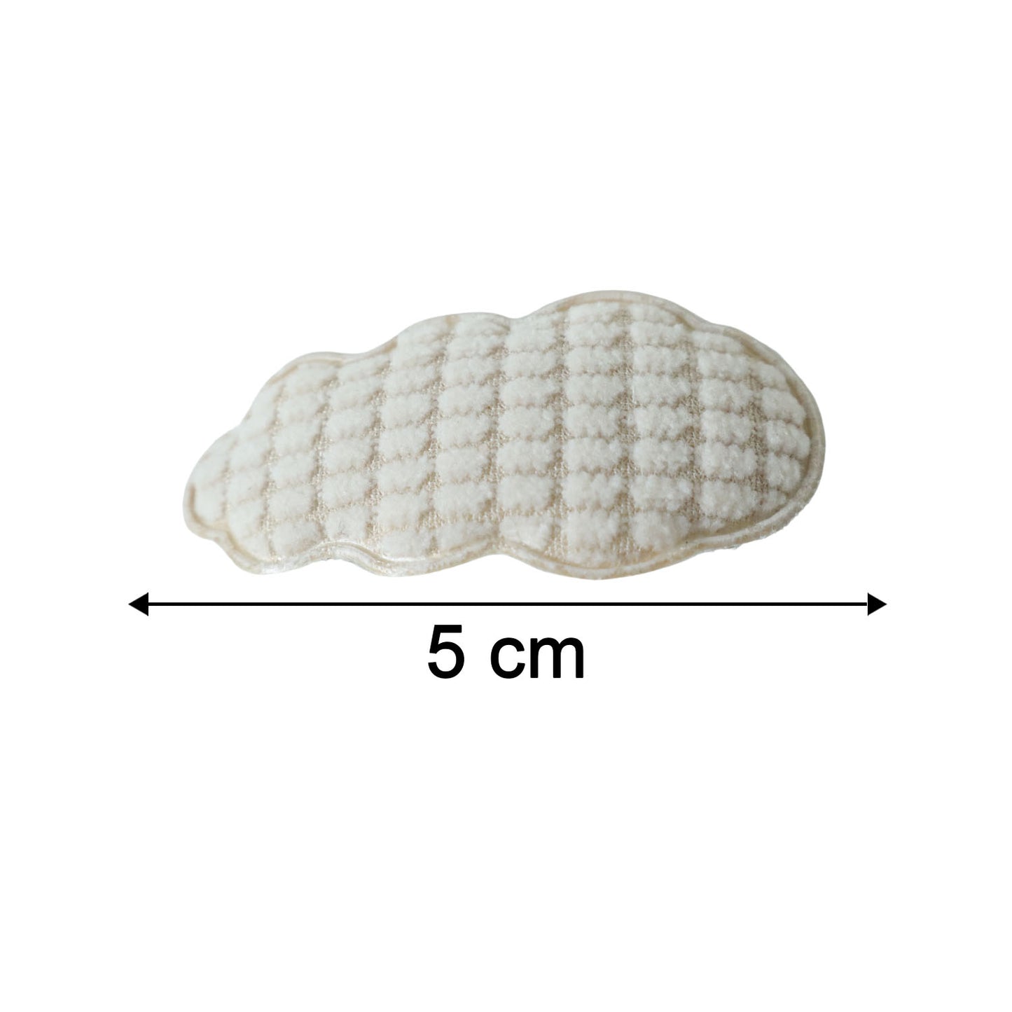 Set of 4 Padded Cloud Hair Clips for Girls - Soft Quilted Fashion Accessories - Happy Price - Image 5