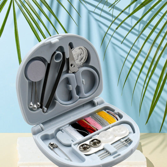 Mini Travel Sewing Kit Diy Sewing Portable Sewing Tool Kits Plastic Sewing Kit Box Beginner Friendly Emergency Sewing Repair Kit With Threads Scissors Hand Sewing Needles - Happy Price - Image 1