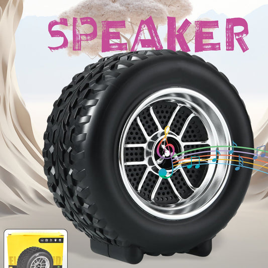 Portable Tyre  Wheel Shape Wireless Bluetooth Speaker (1 Pc) - Happy Price - Image 1