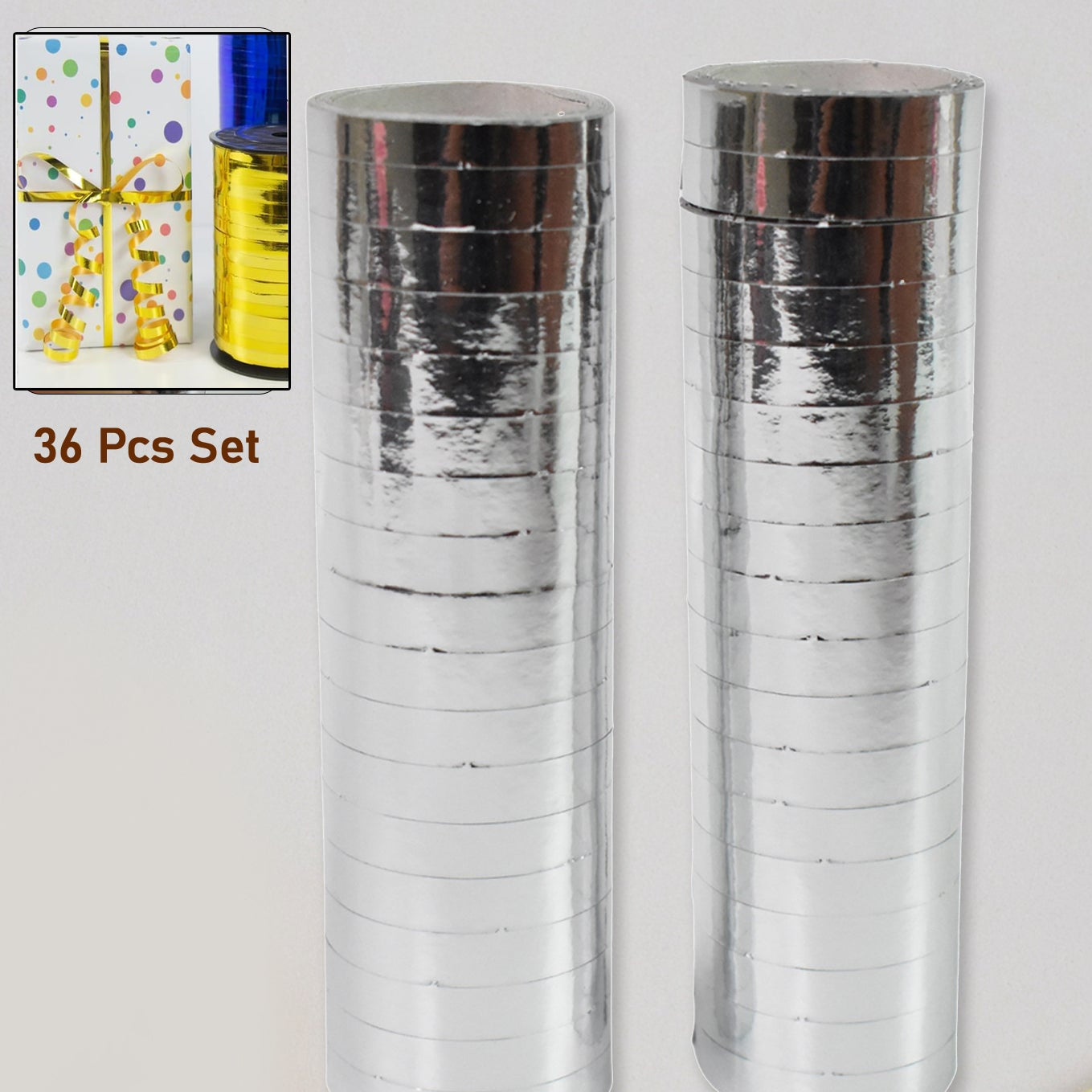 Decoration Balloon Ribbon Smooth Ribbon For Party Decoration (36 Pcs Set) - Happy Price - Image 1