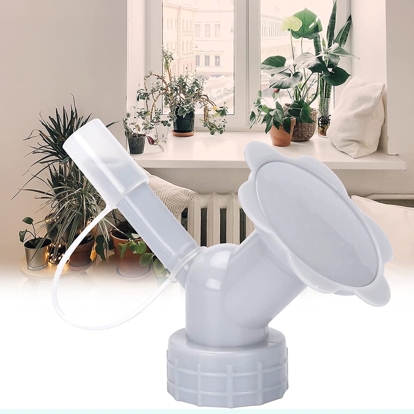 2 In 1 Bottle Cap Sprinkler Dual Head Bottle Watering Spout Double Ended Bottle Watering Nozzle  Watering Can Nozzle For Indoor Seedlings Plant Garden Tool - Happy Price - Image 5