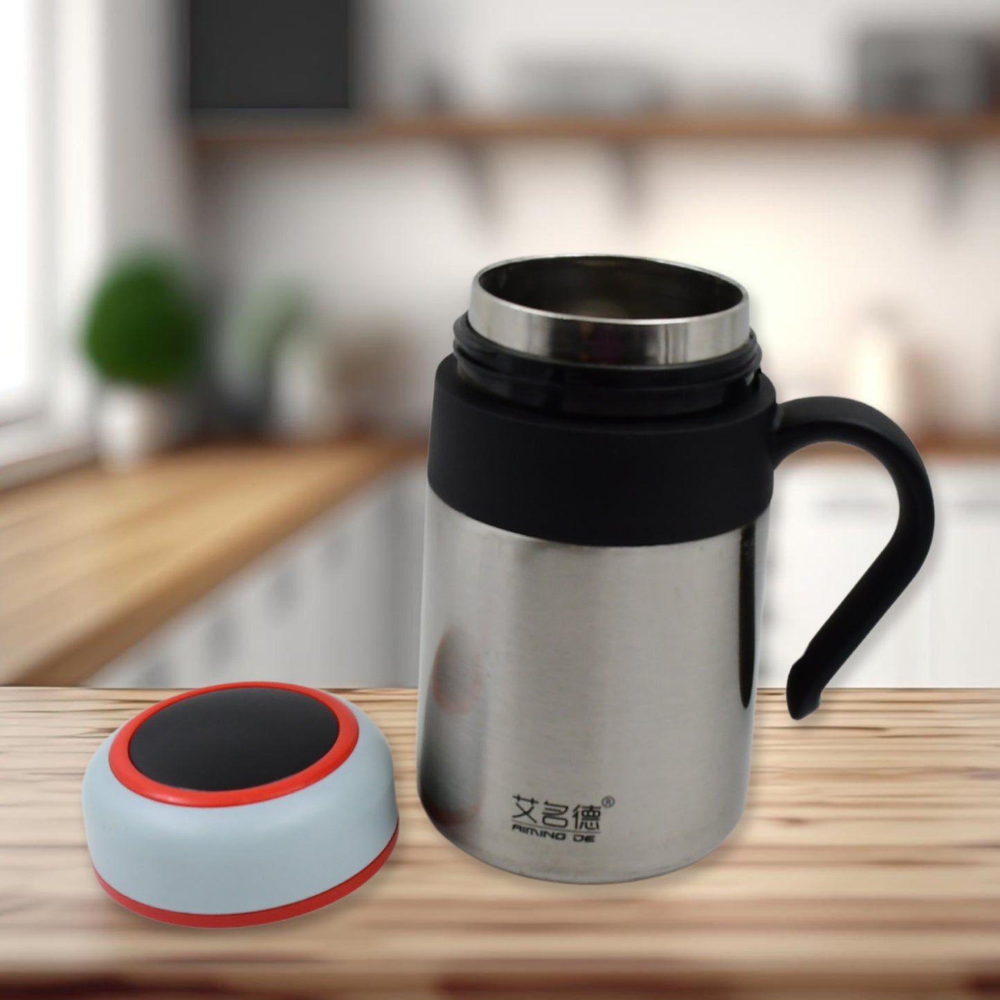 Stainless Steel Mug  Bottle Vacuum Insulated Cup With Handle  Small Cup (420 Ml) - Happy Price - Image 3