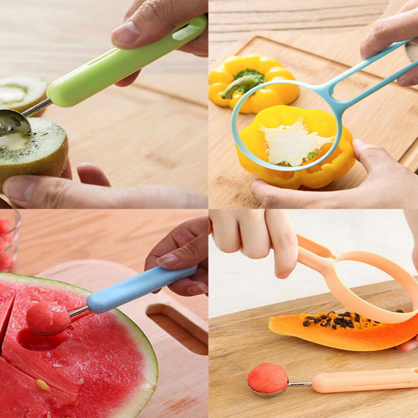 2 In 1 Kitchen Tool - Soft Fruit Peeler And Baller - Avocado Papaya Watermelon Honey Dew - Kitchen Gadget Tool (1 Pc) - Happy Price - Image 5