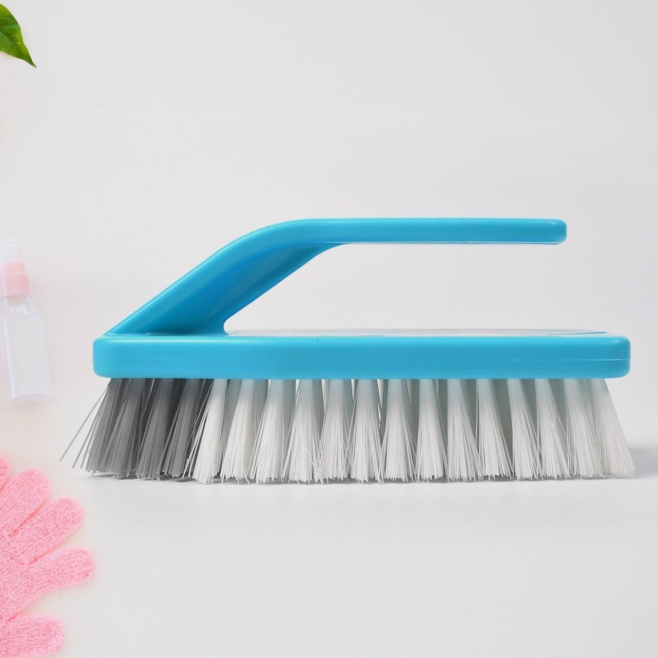 Durable Cleaning Brush with Handle for Laundry, Floors, and Tiles - Happy Price - Image 1
