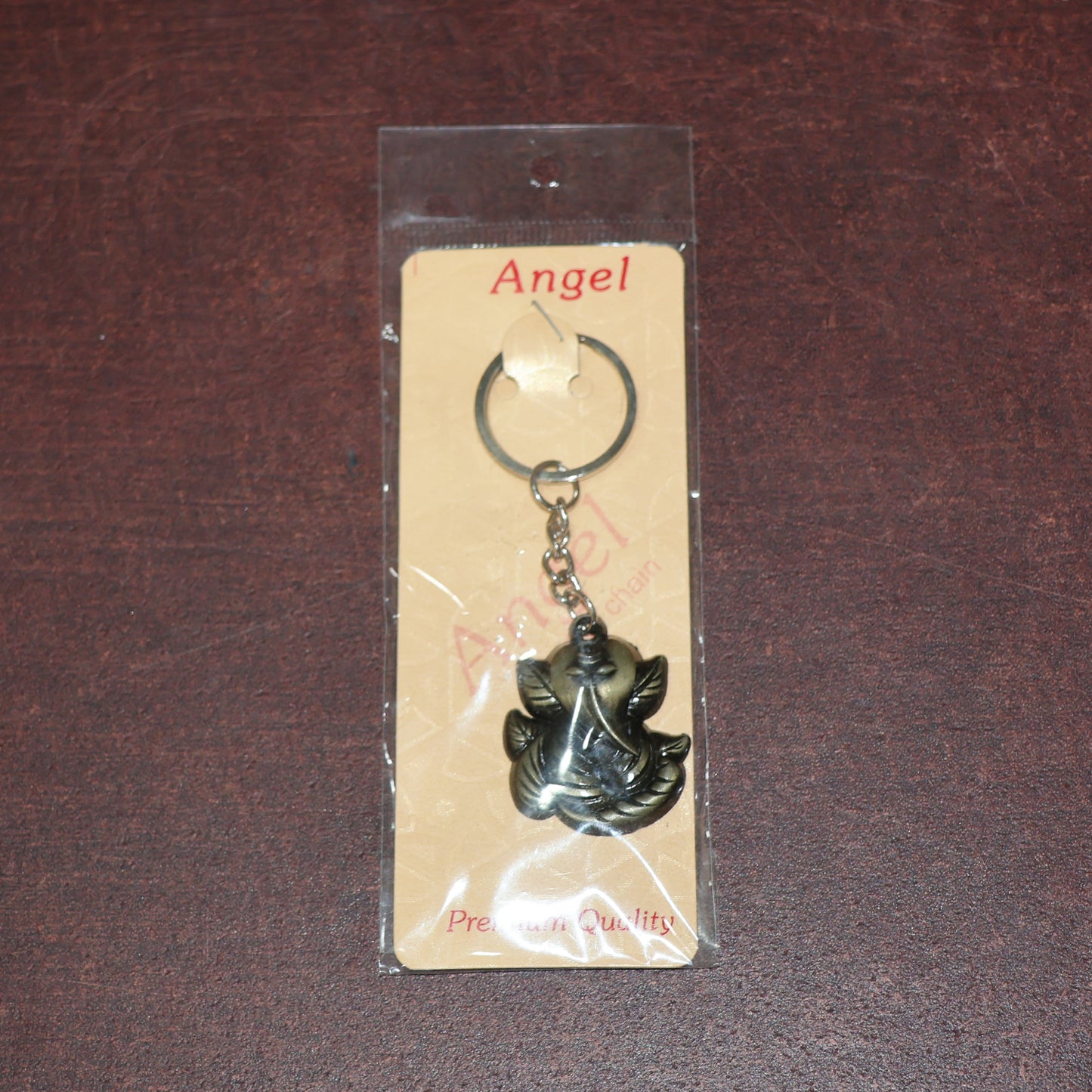 Ganesh Face Metal Keychain - Antique Black Finish (1 Pc) - Happy Price - Image 3