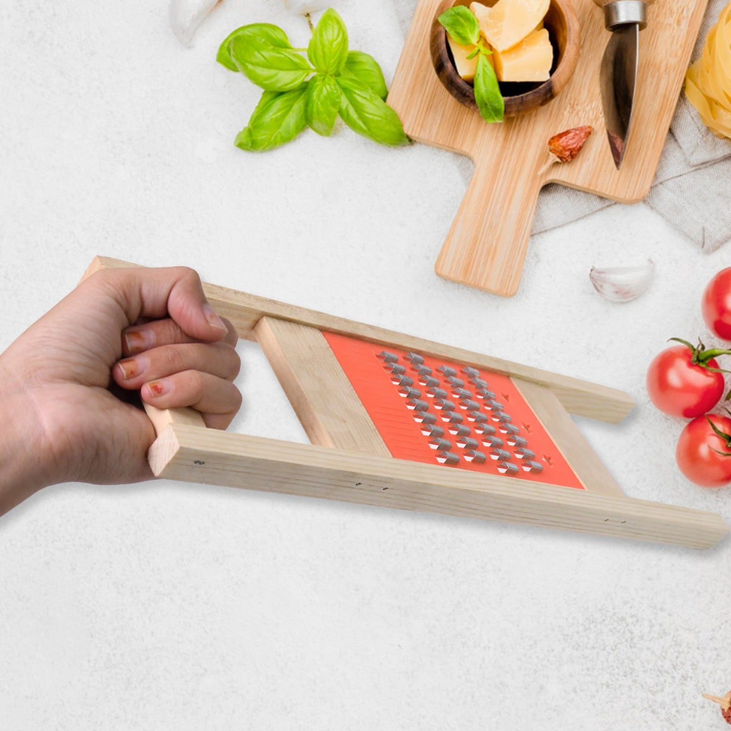 Cucumber Vegetable Slicer Salad Kitchen Wooden Shredder Cutter Grater Slicer - Happy Price - Image 3