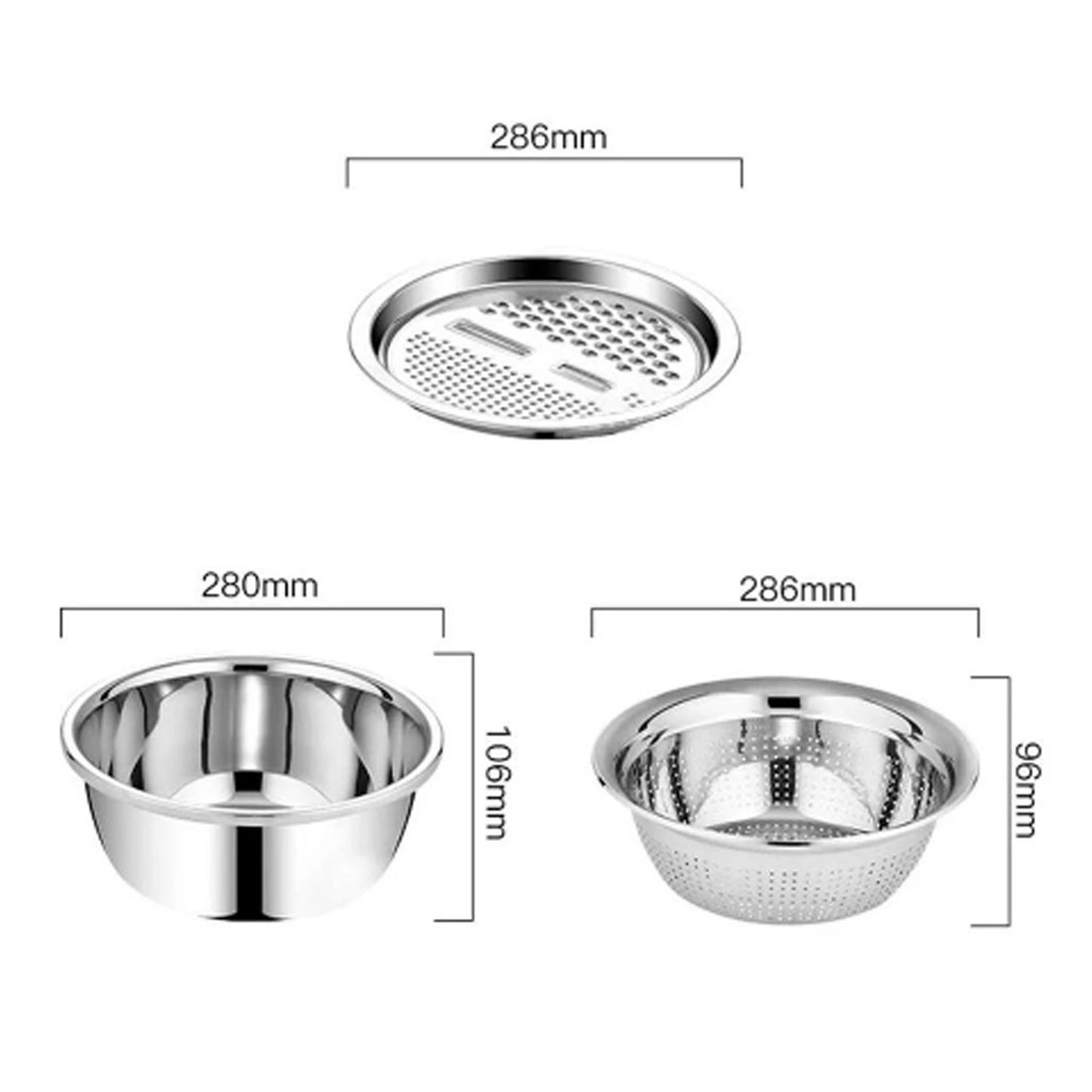 3 In 1 Kitchen Multipurpose Julienne Grater Salad Maker - Happy Price - Image 3
