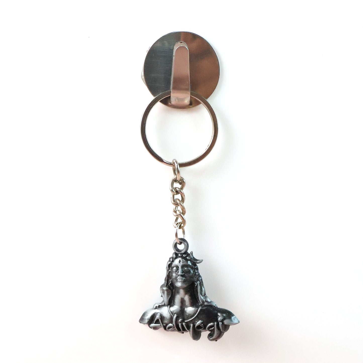 Adiyogi Shiva Face Metal Keychain - 1 Piece - Happy Price - Image 5