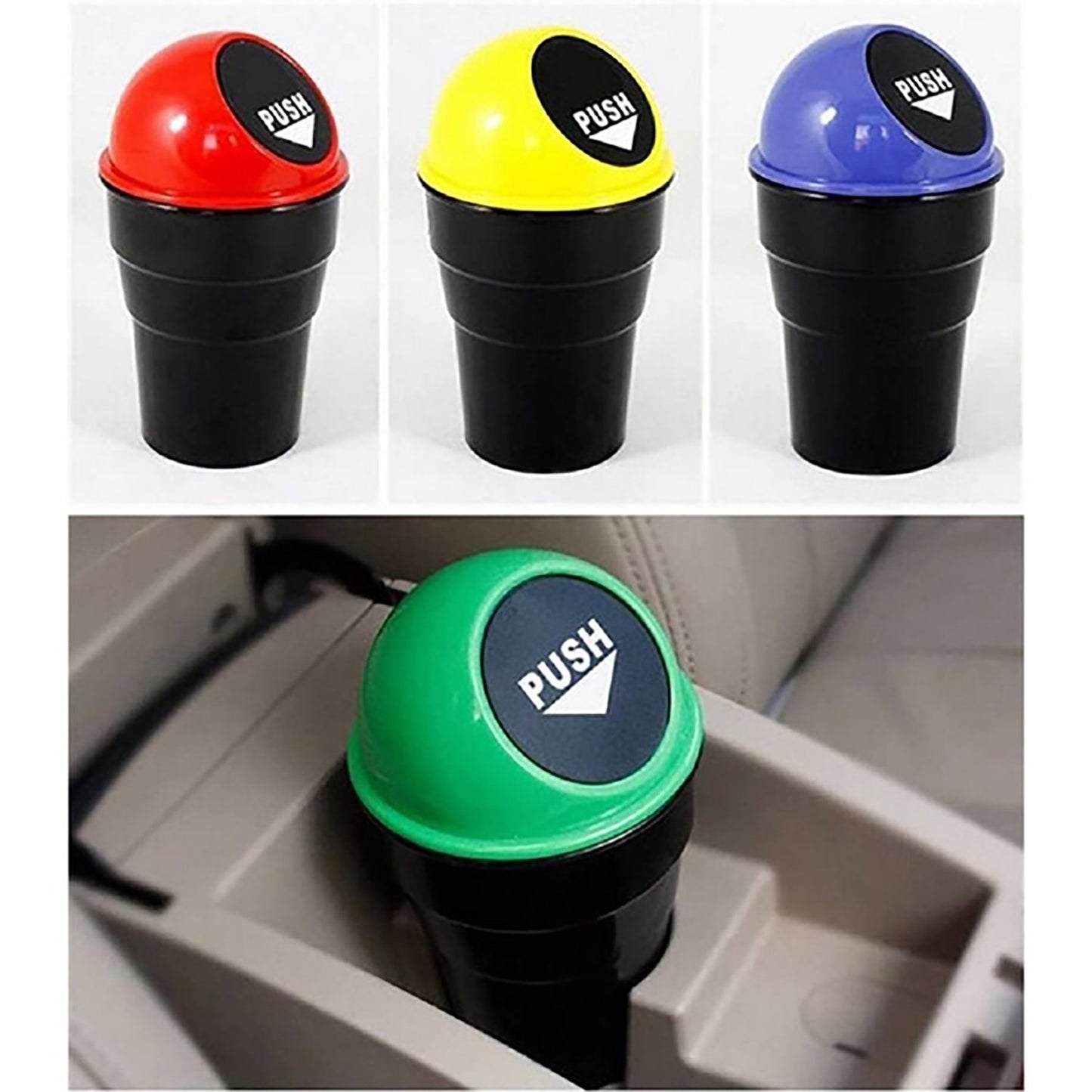 Mini Car Trash Bin Can Holder Dustbin - Happy Price - Image 4
