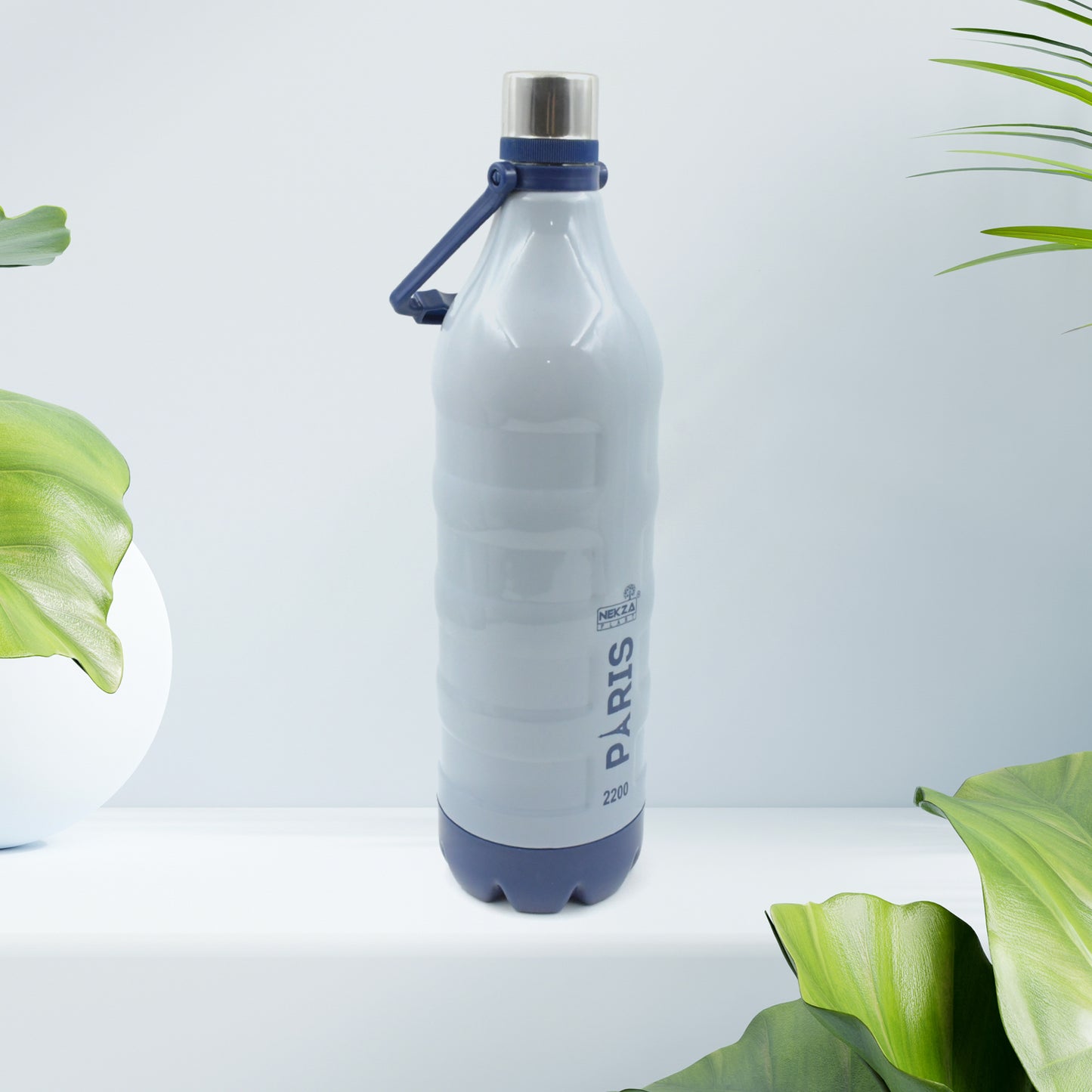 Plastic Sports Insulated Water Bottle With Handle Easy To Carry High Quality Water Bottle Bpa-free  Leak-proof For Kids School For Fridge Office Sports School Gym Yoga (1 Pc 1500ml 2200ml) - Happy Price - Image 3