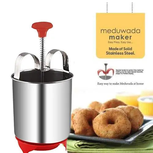 Stainless Steel Medu Vada And Donut Maker For Perfectly Shaped And Crispy Vada Maker - Happy Price - Image 2