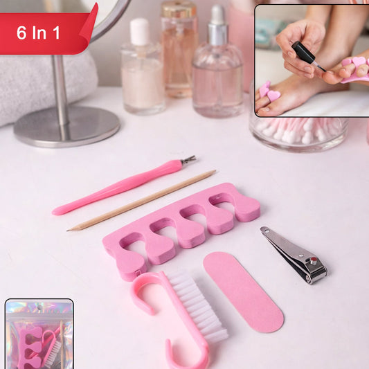 Complete 6-in-1 Manicure & Pedicure Grooming Set for Home Use - Happy Price - Image 1
