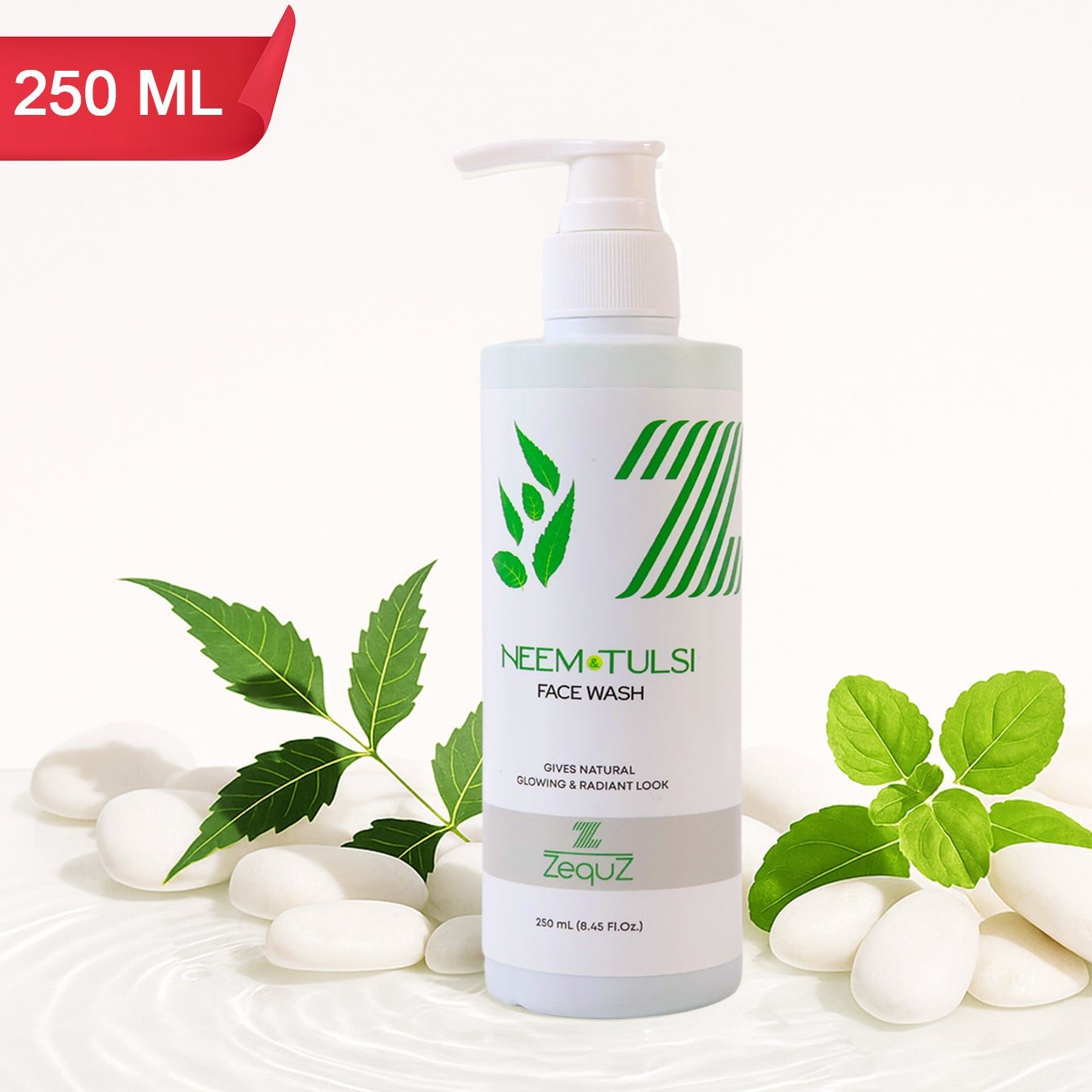 Neem Tulsi Face Wash - 250 ML Purifying Daily Cleanser - Happy Price - Image 1