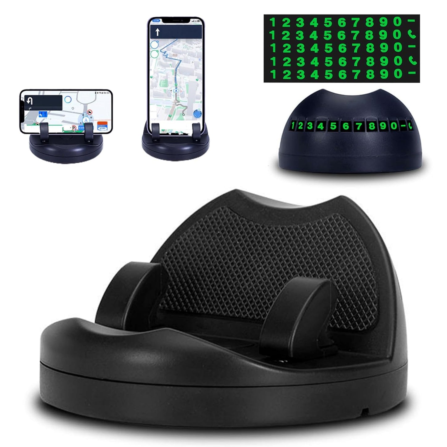 2 In 1 Car Anti-slip Mat Phone Holder Non Slip Sticky Phone Mount Holder (1 Set) - Happy Price - Image 2