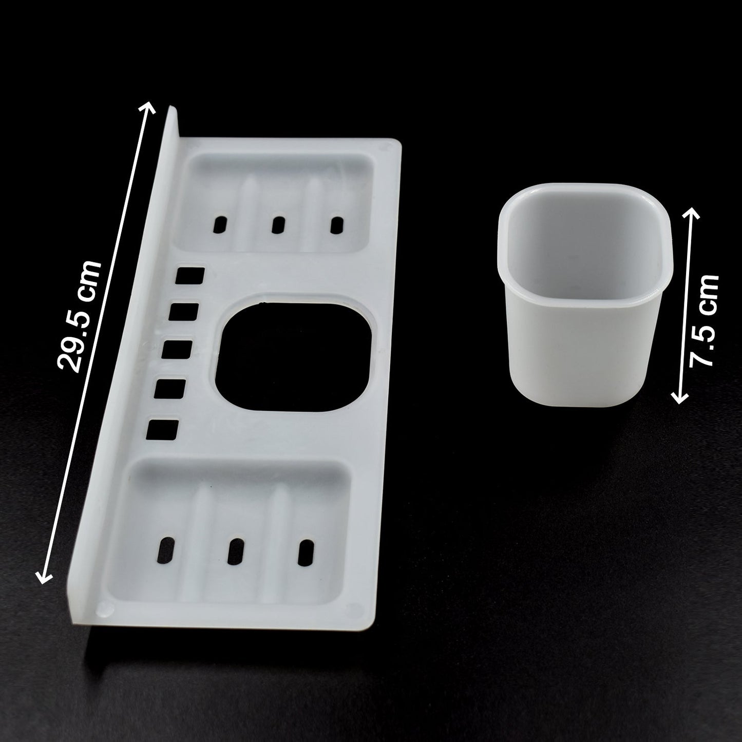 4 In 1 Plastic Soap Dish And Plastic Soap Dish Tray Used In Bathroom And Kitchen Purposes. - Happy Price - Image 4