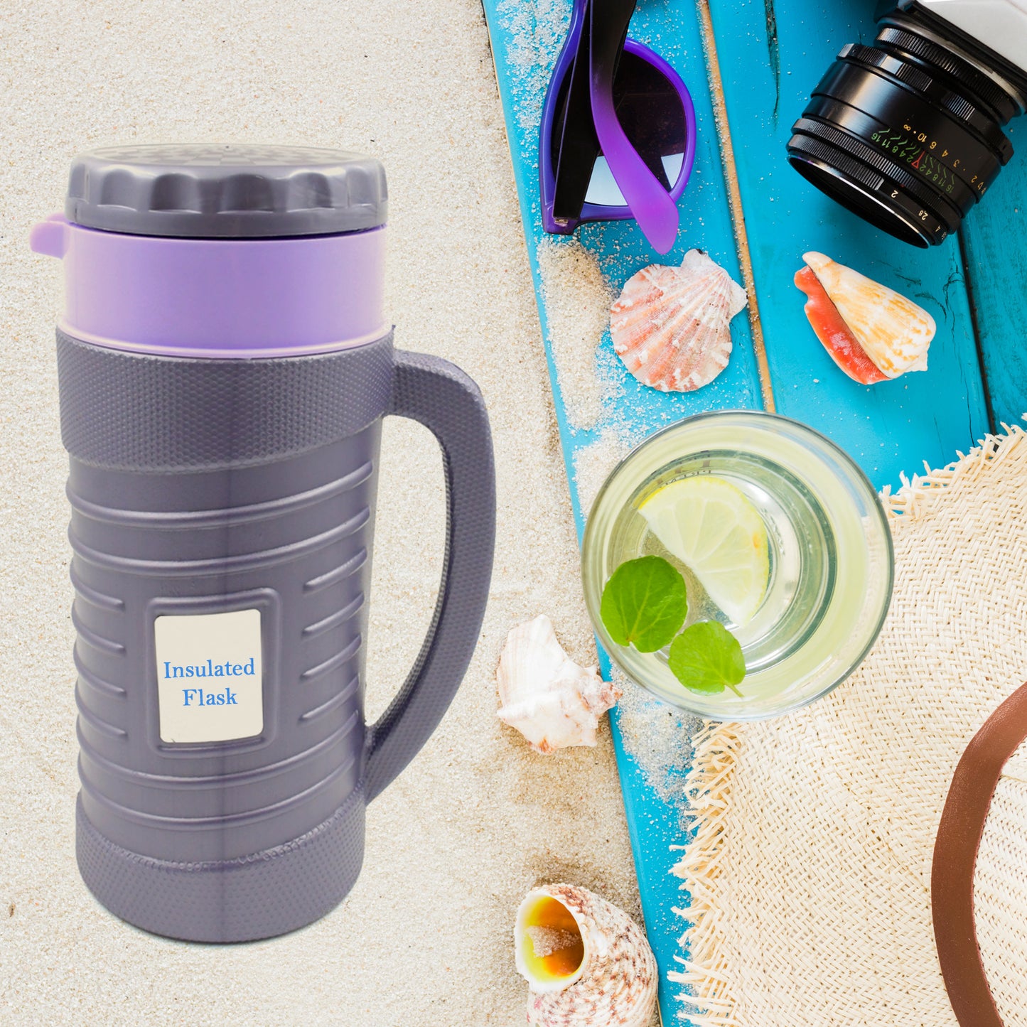 Thermos Insulated Flask Or Hot Kettle  Plastic Innner Steel Insulated Tea Kettle Hot And Cold Premium Tea Kettle Kettle  Easy To Carry  Leak Proof  Tea Jug  Coffee Jug  Water Jug  Hot Beverag (1200 Ml 1700ml ) - Happy Price - Image 6
