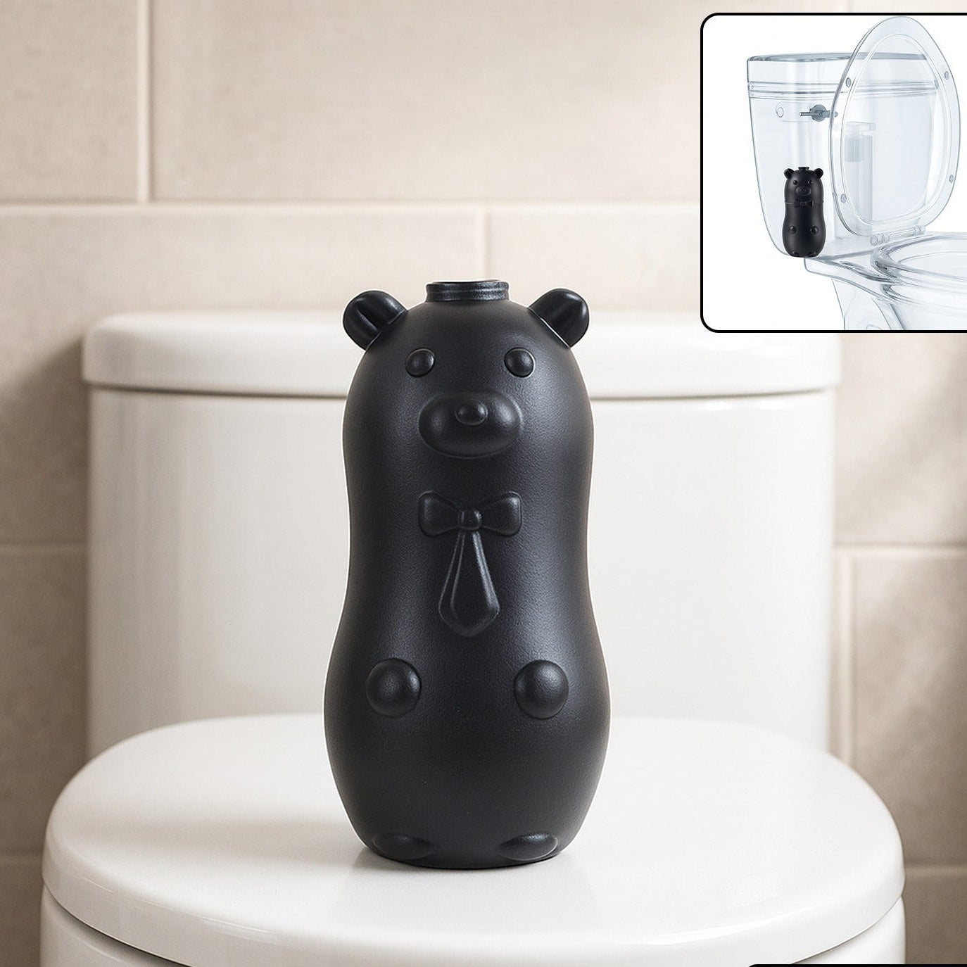 Bear Shaped Automatic Toilet Tank Cleaner - 1 Pc - Happy Price - Image 1