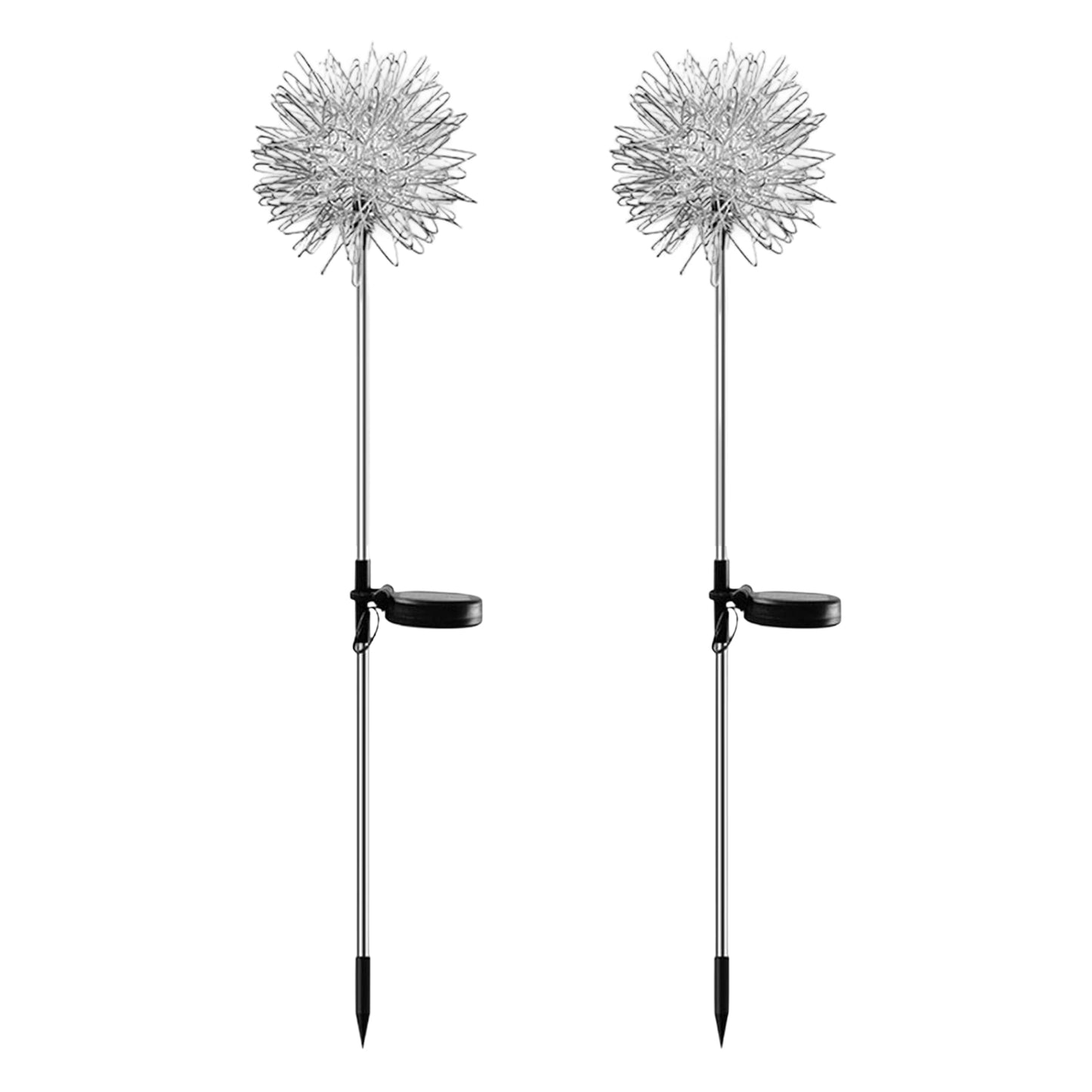 2 Pc Solar Dandelion Garden Lights - Multicolor LED Outdoor Decor - Happy Price - Image 5