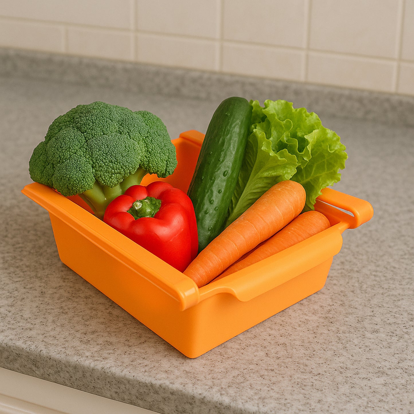 Adjustable Sliding Refrigerator Storage Basket (1 Pc) - Happy Price - Image 4