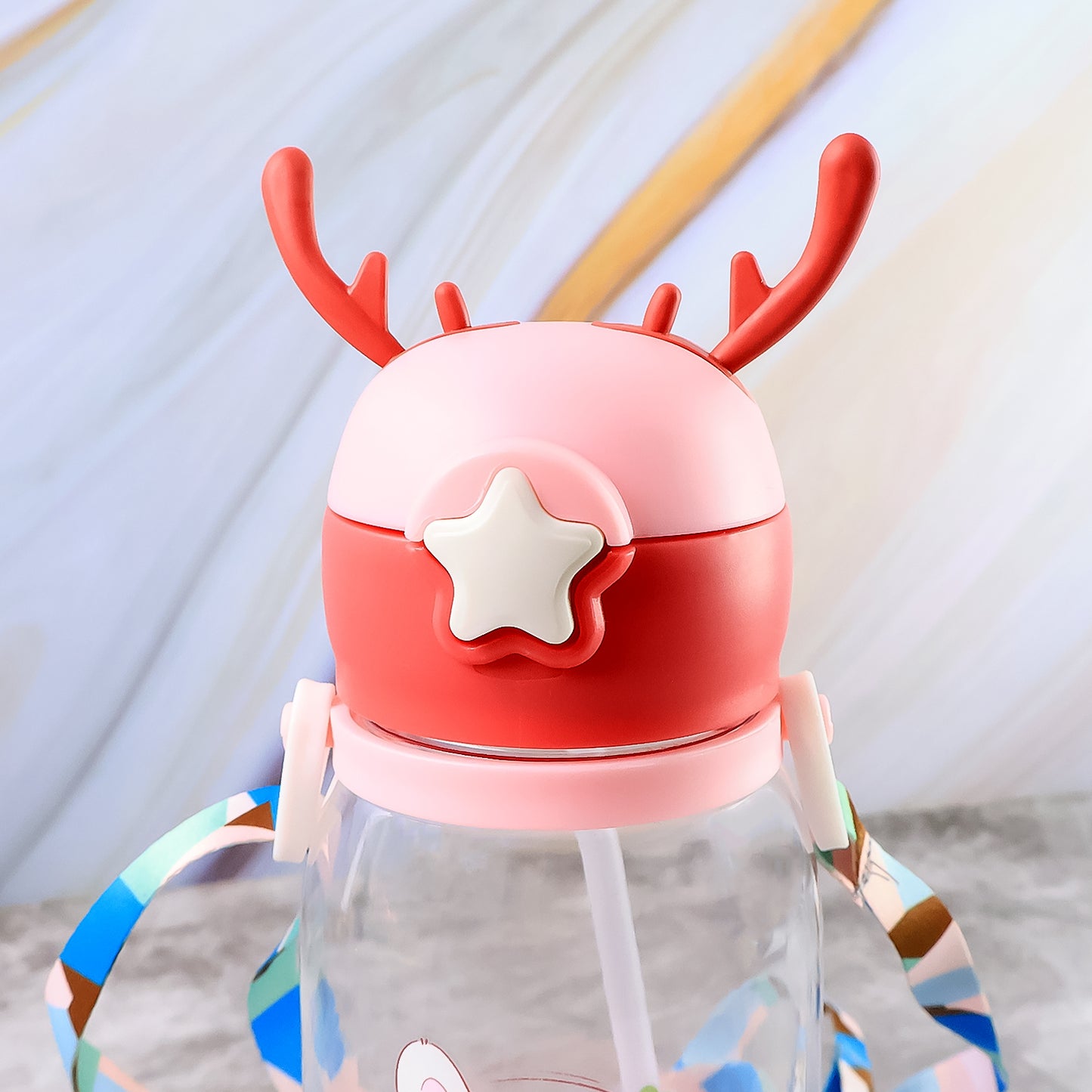 Cute Cartoon Water Bottle Approx 450ml (1 Pc) - Happy Price - Image 5