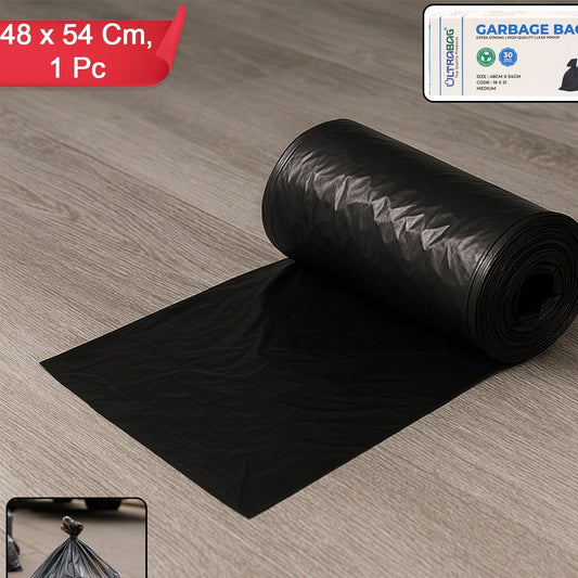 Extra-Strong Garbage Bag Roll, 48x54cm, 1 Pc - Happy Price - Image 1