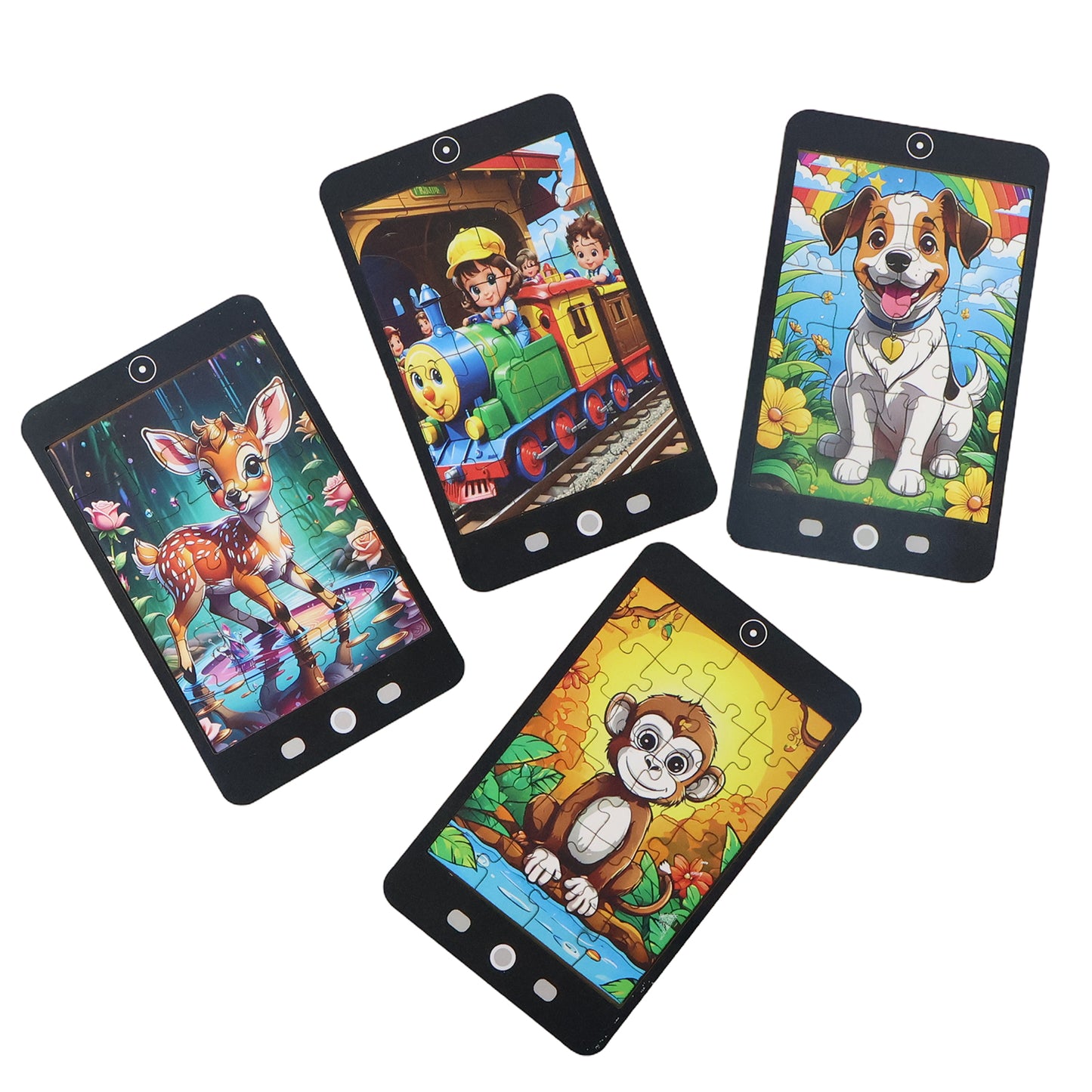 Kids Cartoon Jigsaw Puzzle - 1 Pc Mobile Shape Educational Toy - Happy Price - Image 2