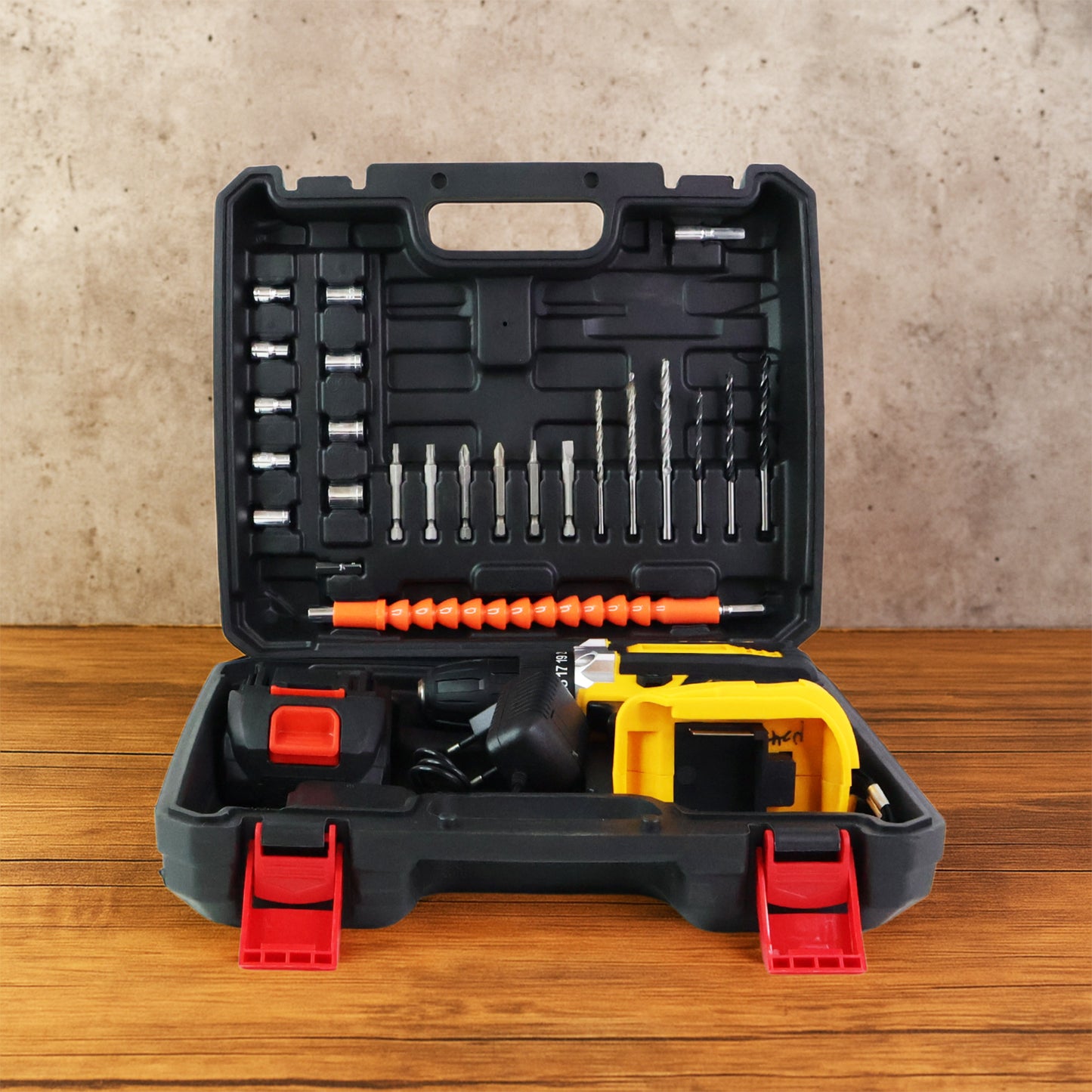 Cordless Drill Machine Tool Kit with Bits and Carry Case - Happy Price - Image 5