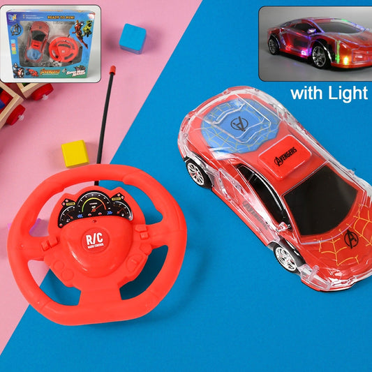 Plastic Remote Control Car Remote Control Racing Car With Two Function Backward And Forward. Handle Design Remote. Best Birthday Gift Birthday Return Gift With Rechargeable Battery For Car - Happy Price - Image 1