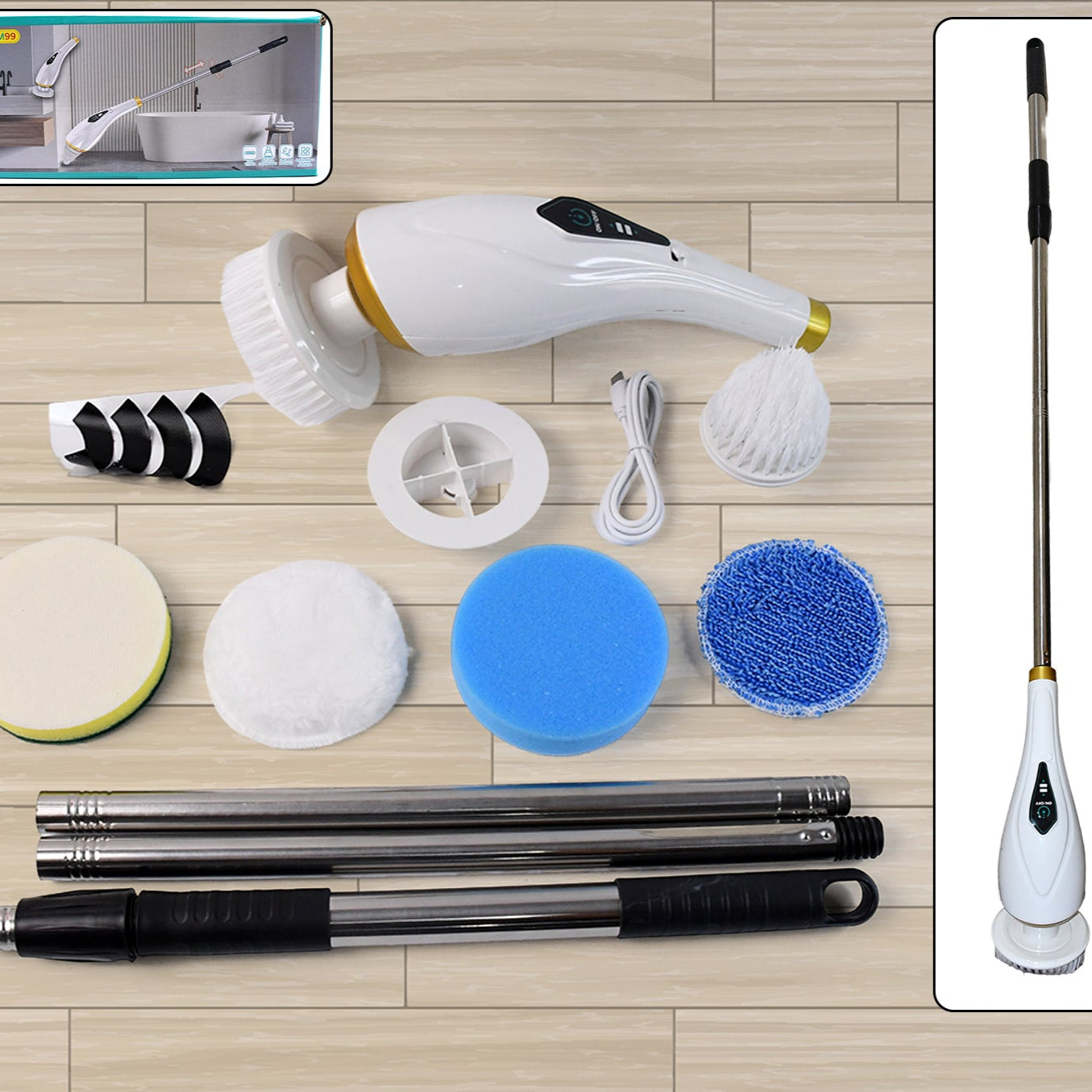 Electric Spin Scrubber (11 In 1) - Happy Price - Image 1
