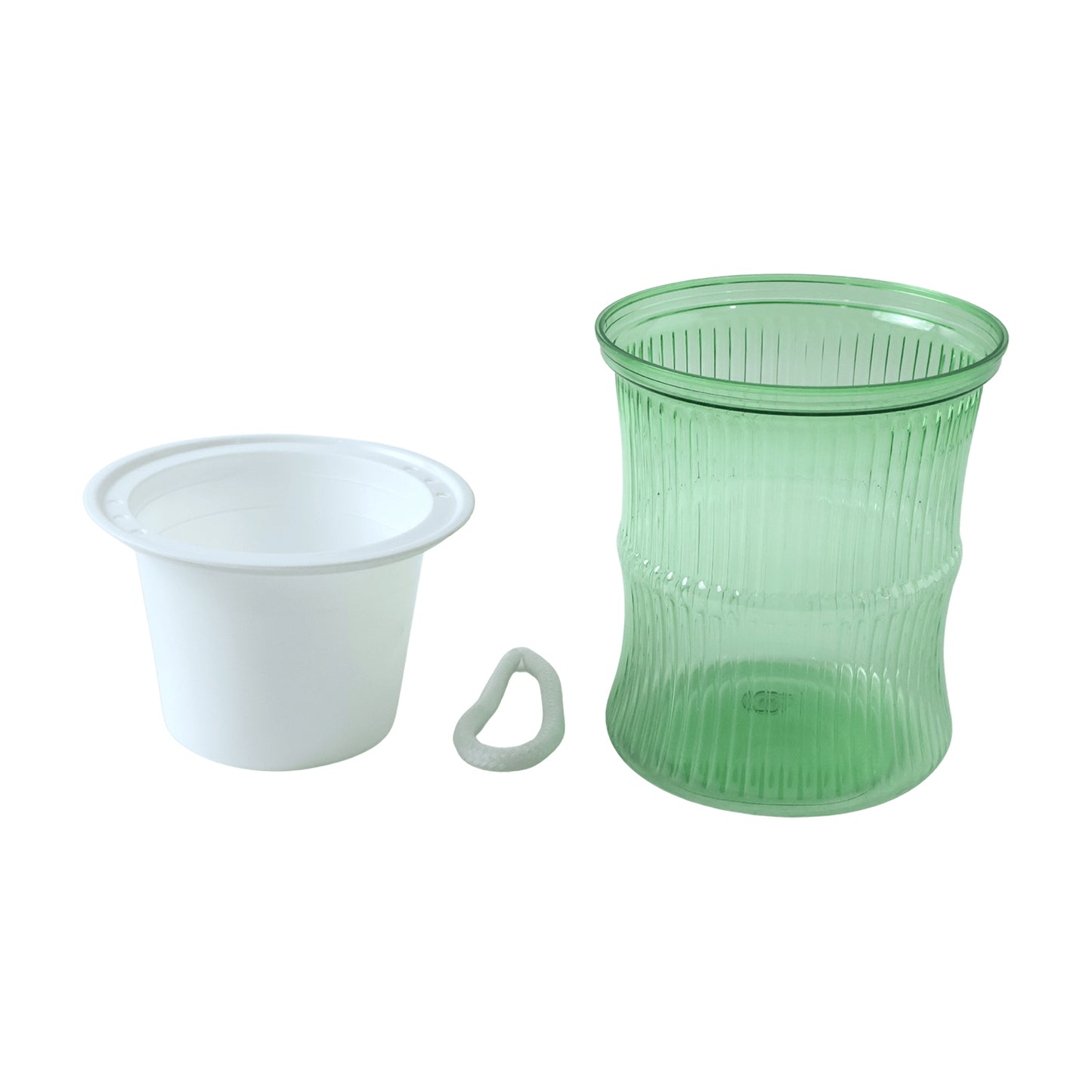 Self-Watering Plant Pot with Cotton Wick - Bamboo Style, 1 Pc - Happy Price - Image 4