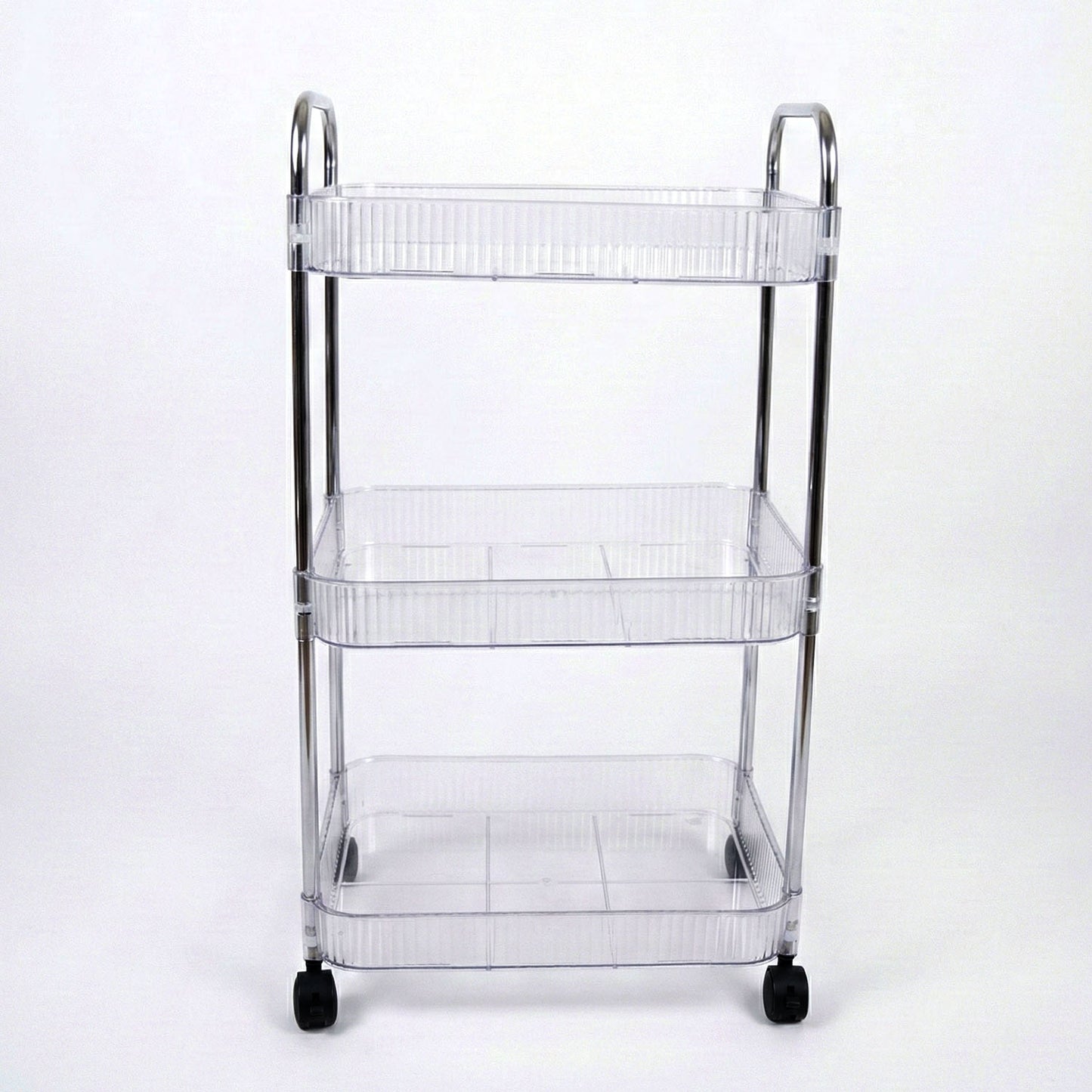 3-Tier Rolling Storage Cart with Wheels - Versatile Organizer for Home - Happy Price - Image 4