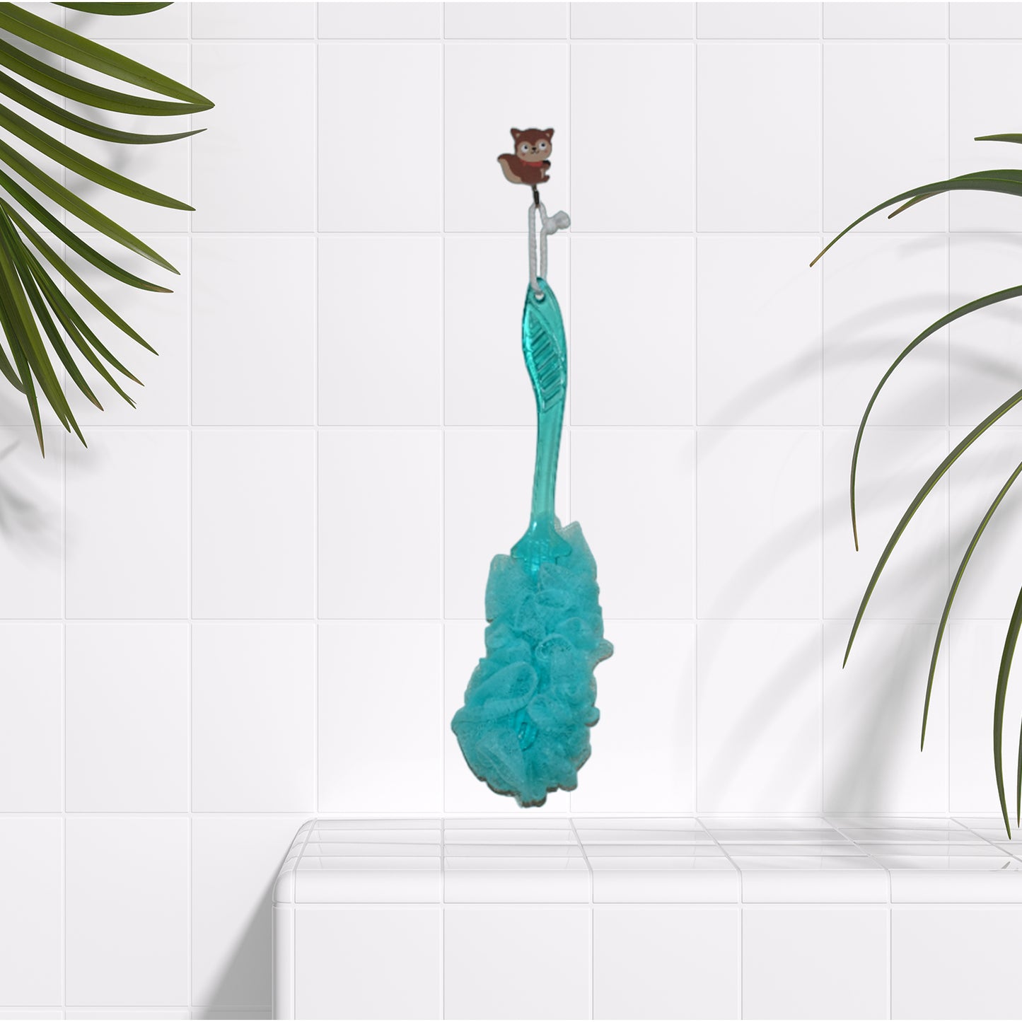 Loofah Back Scrubber For Shower Long Handle Bath Sponge Shower Brush Soft Nylon Mesh Back Cleaner Washer Body Bath Brush For Women And Men Bathroom Shower Accessories (45 Cm) - Happy Price - Image 5