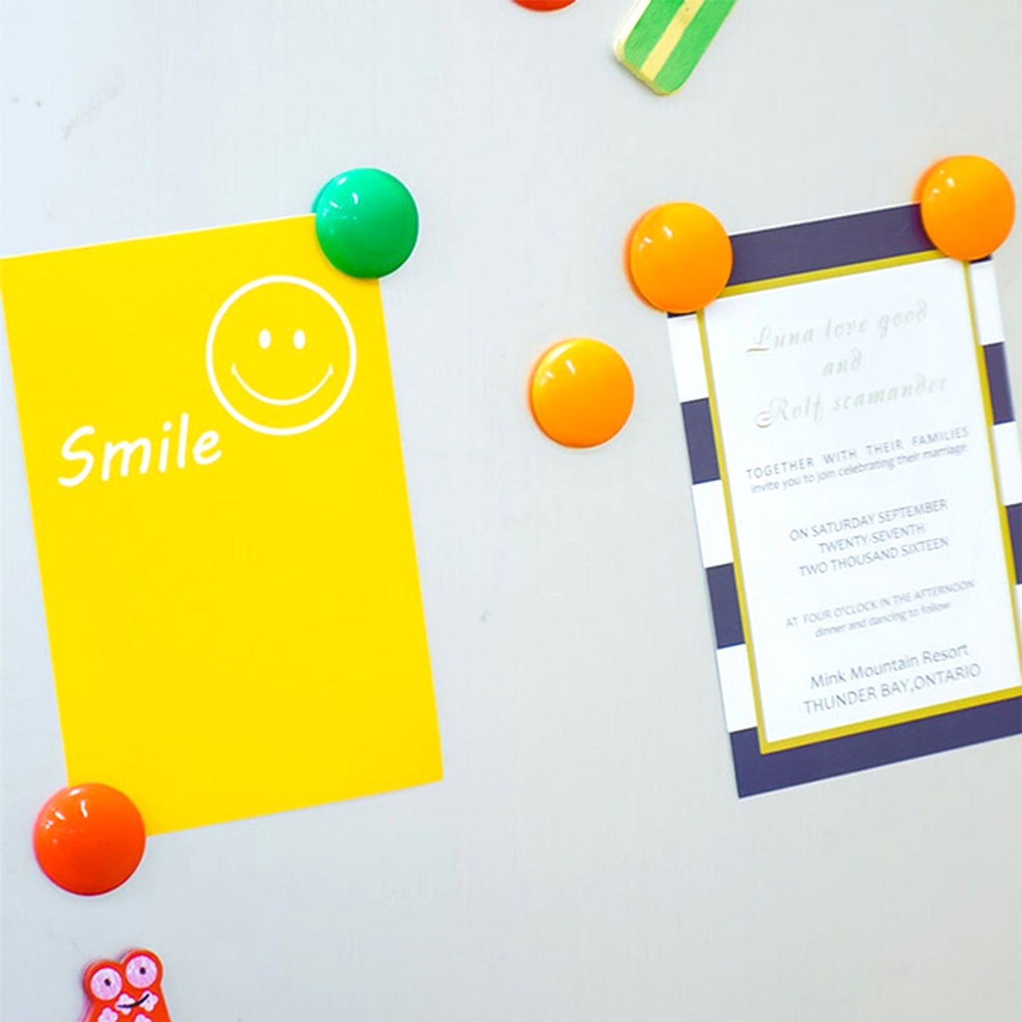 Colorful Board Magnets Circular Plastic Buttons - Happy Price - Image 7