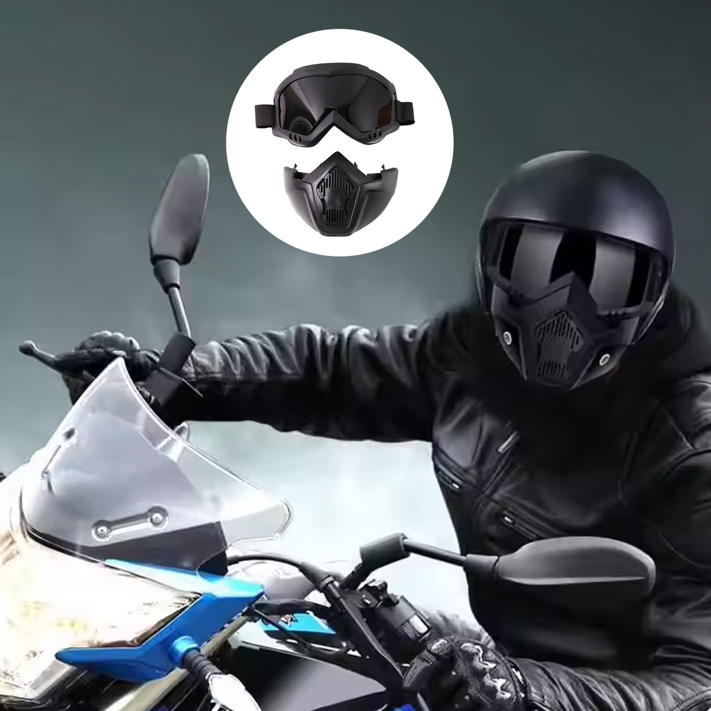 Motorcycle Goggles Off-road Helmet Goggles Windproof Glasses Goggles Mask (1 Pc) - Happy Price - Image 4