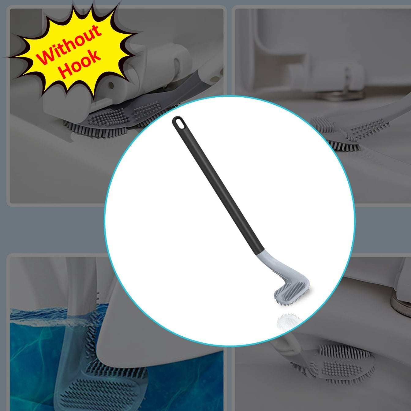 Golf Shape Toilet Brush with Long Handle for Bathroom Cleaning - Happy Price - Image 1