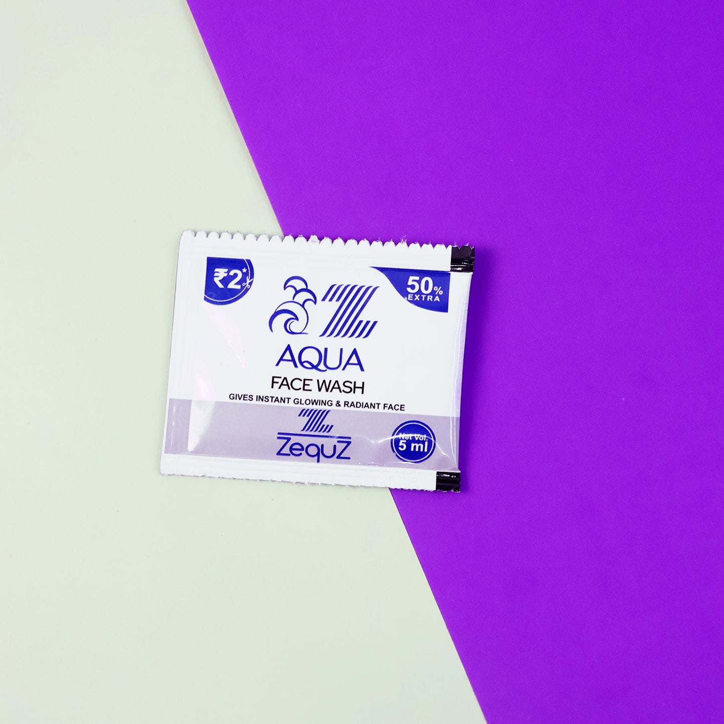 Zequz Aqua Face Wash 5ml Sachet - Single Use Refreshing Cleanser (1 Pc) - Happy Price - Image 3