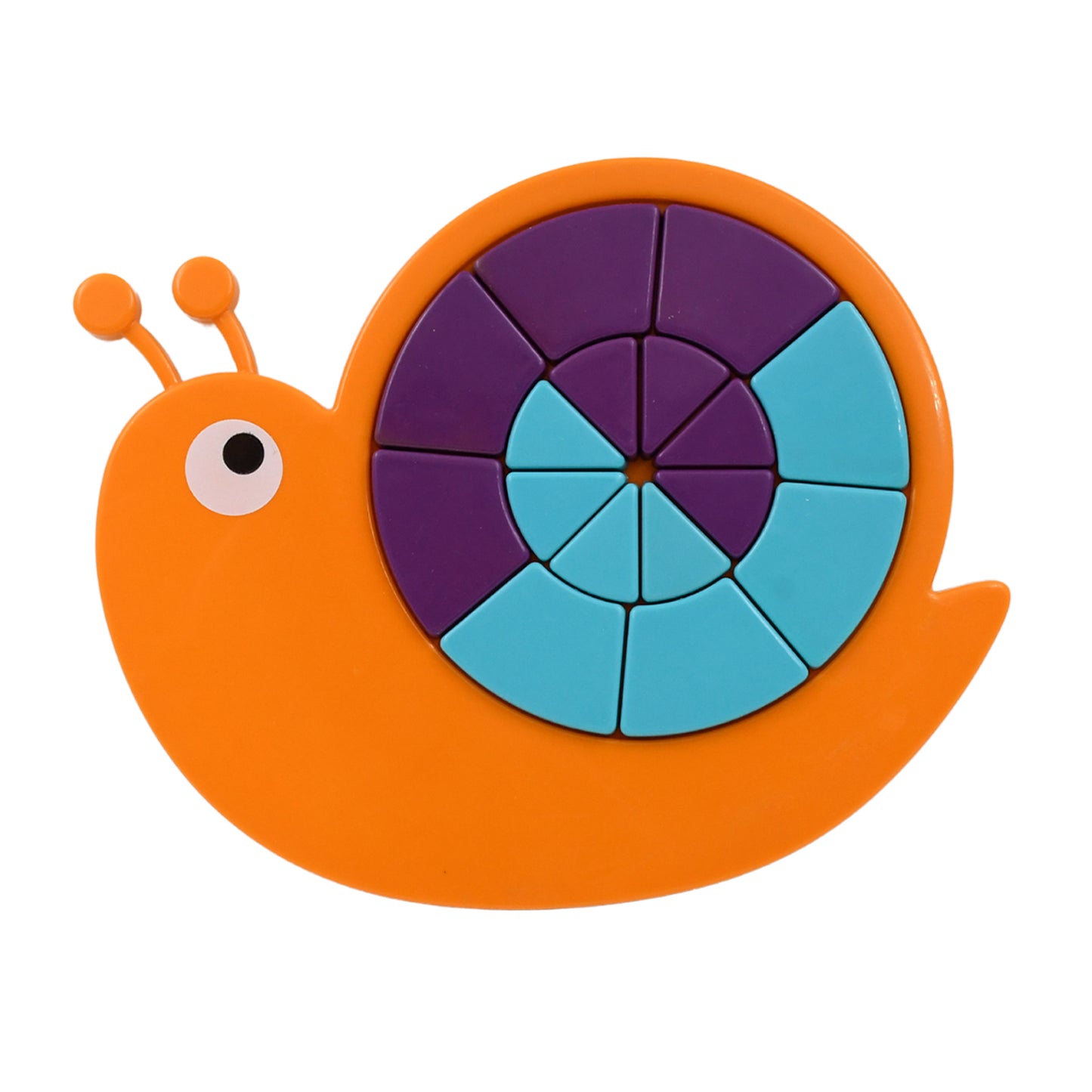 Toys Snail Puzzle Kids Mini Travel Puzzle Games  Pre School Toys Develops Motor  Reasoning Skills Stem Educational Toy Birthday Gifts 3 - 6 Year Kids Brain Games For Kids Building Blocks For Kids (Mix Color) - Happy Price - Image 4