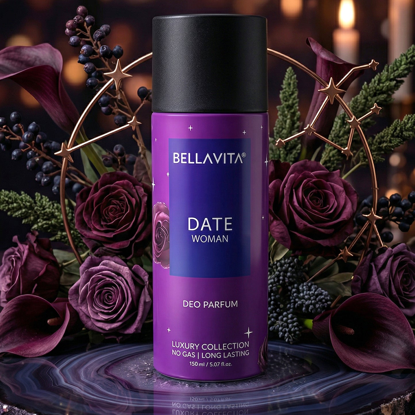 Bellavita Date Woman Deo Perfume Body Spray, Romantic Floral Scent, 150 ML - Great Price - Image 5