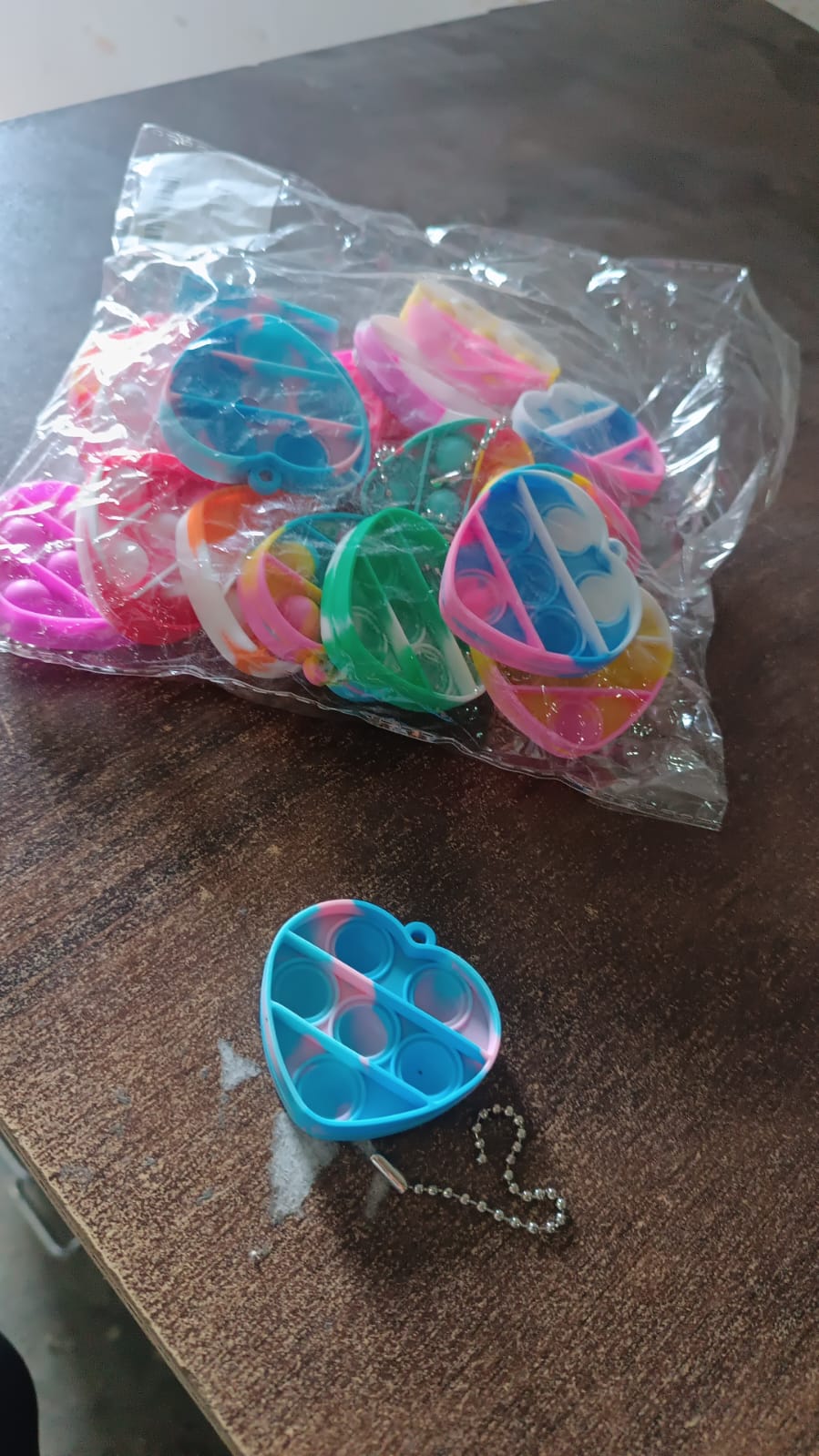 Pop Fidget Toys For Kids Mini Pop Keychain (1 Pc  Mix Color  Design) - Happy Price - Image 7