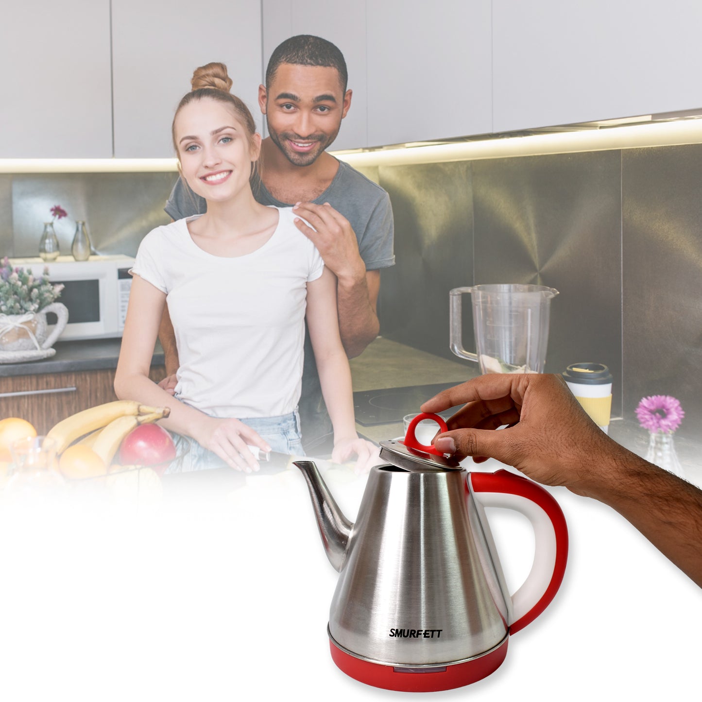 Stainless Steel Large Capacity Electric Kettle (1500w  1.5 Ltr.) - Happy Price - Image 4