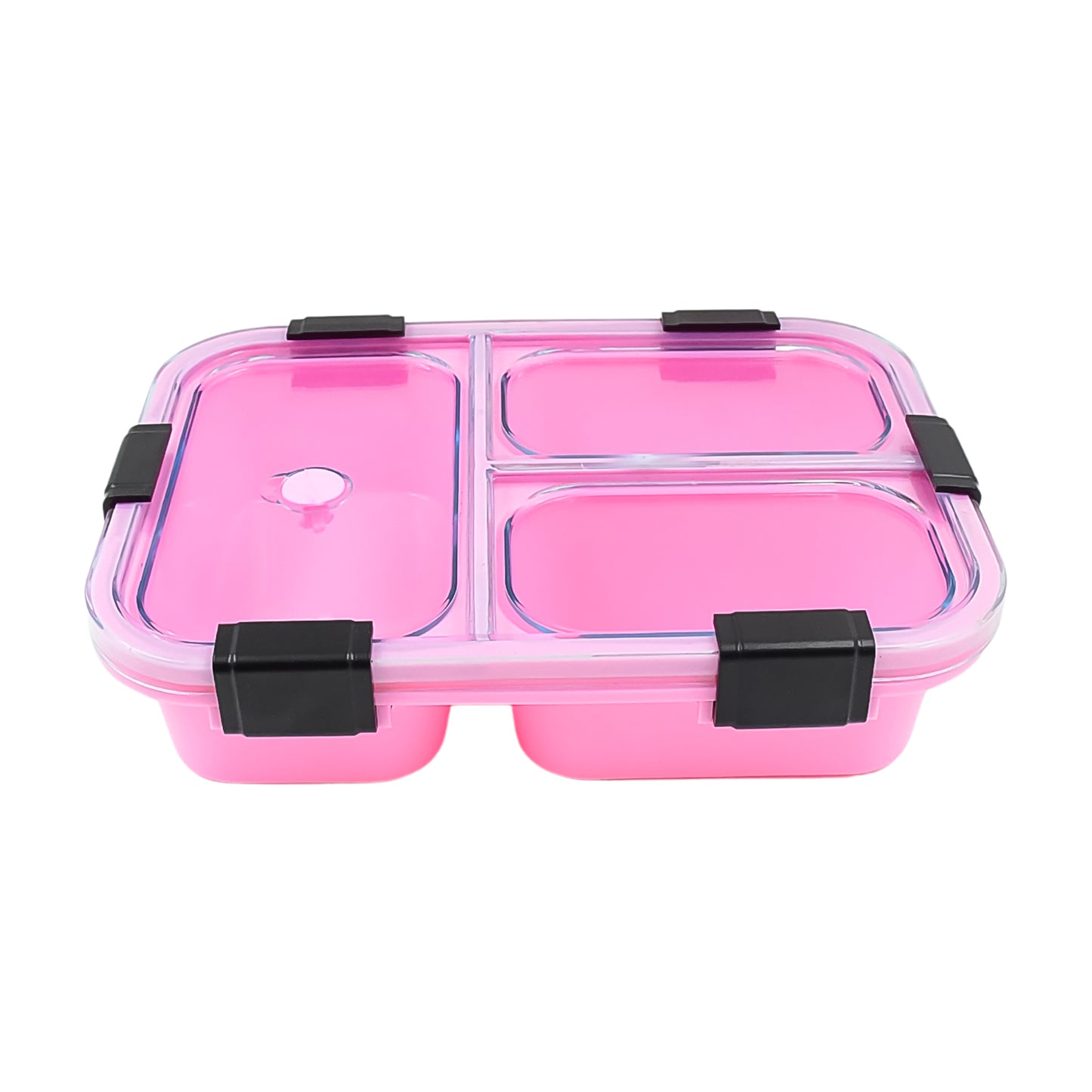 Plastic 3 Compartment Insulated Lunch Box Lunch Box (1 Pc) - Happy Price - Image 4