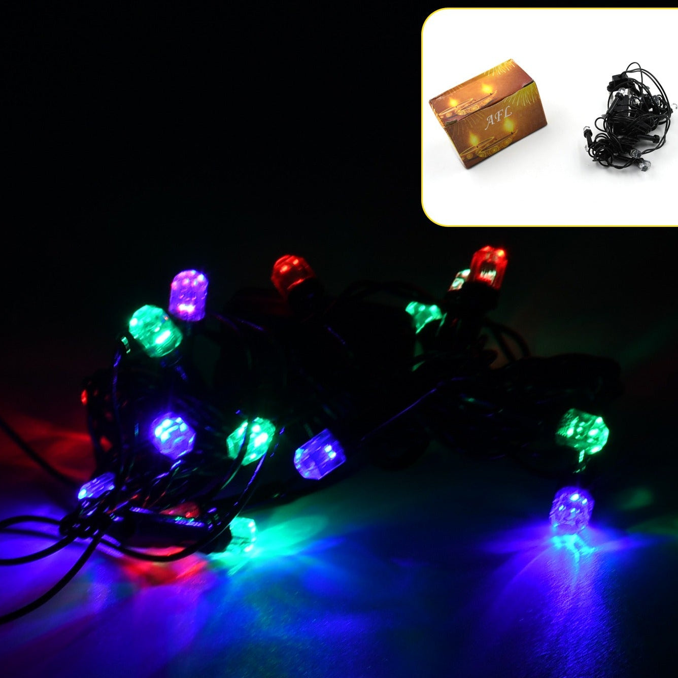 3mtr Home Decoration Diwali  Wedding Led Christmas String Light Indoor And Outdoor Light Festival Decoration Led String Light Multi-color Light 8mm (15l 3 Mtr) - Happy Price - Image 1