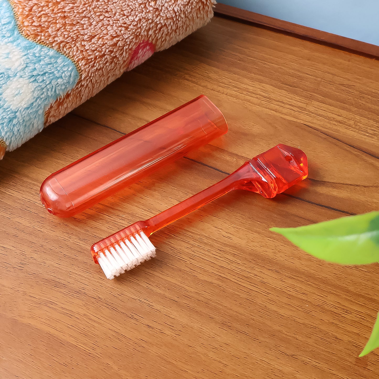 Portable Folding Toothbrush With Built-in Travel Case (1 Pc) - Happy Price - Image 5