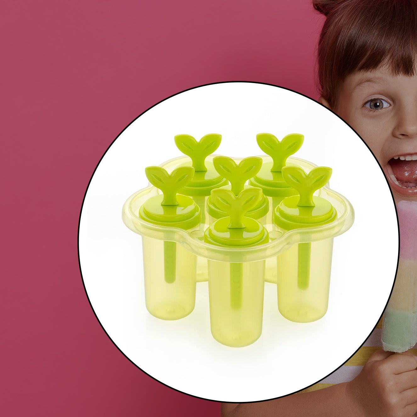 4825 A 6 Cavity Ice Candy Maker For Making Ice Candies And All Easily.